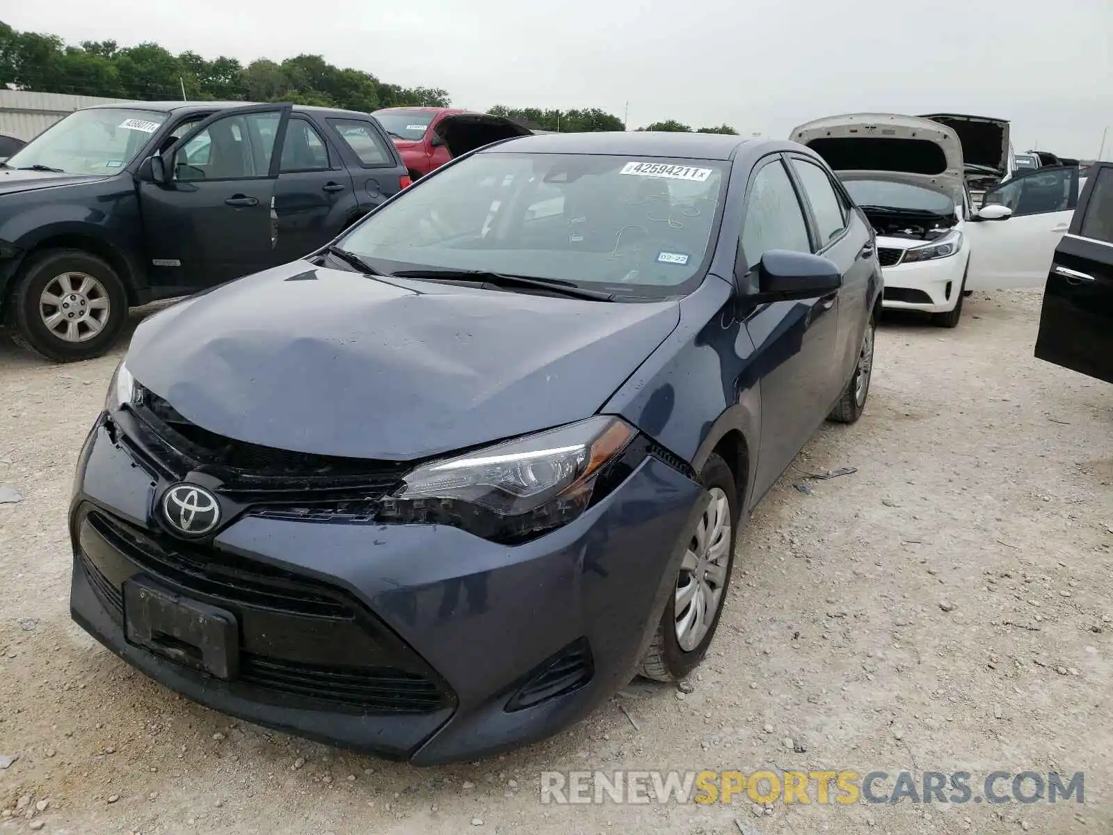 2 Photograph of a damaged car 5YFBURHE8KP911803 TOYOTA COROLLA 2019