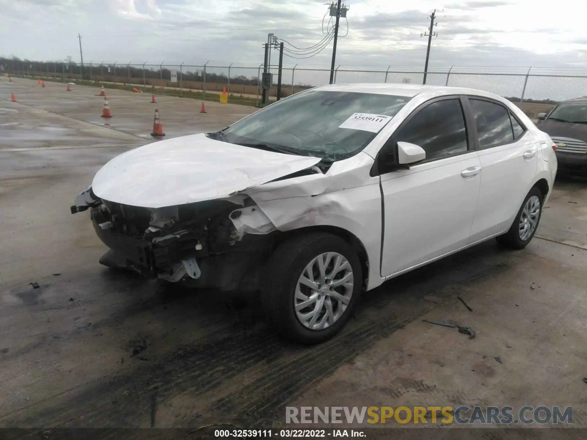 2 Photograph of a damaged car 5YFBURHE8KP912143 TOYOTA COROLLA 2019