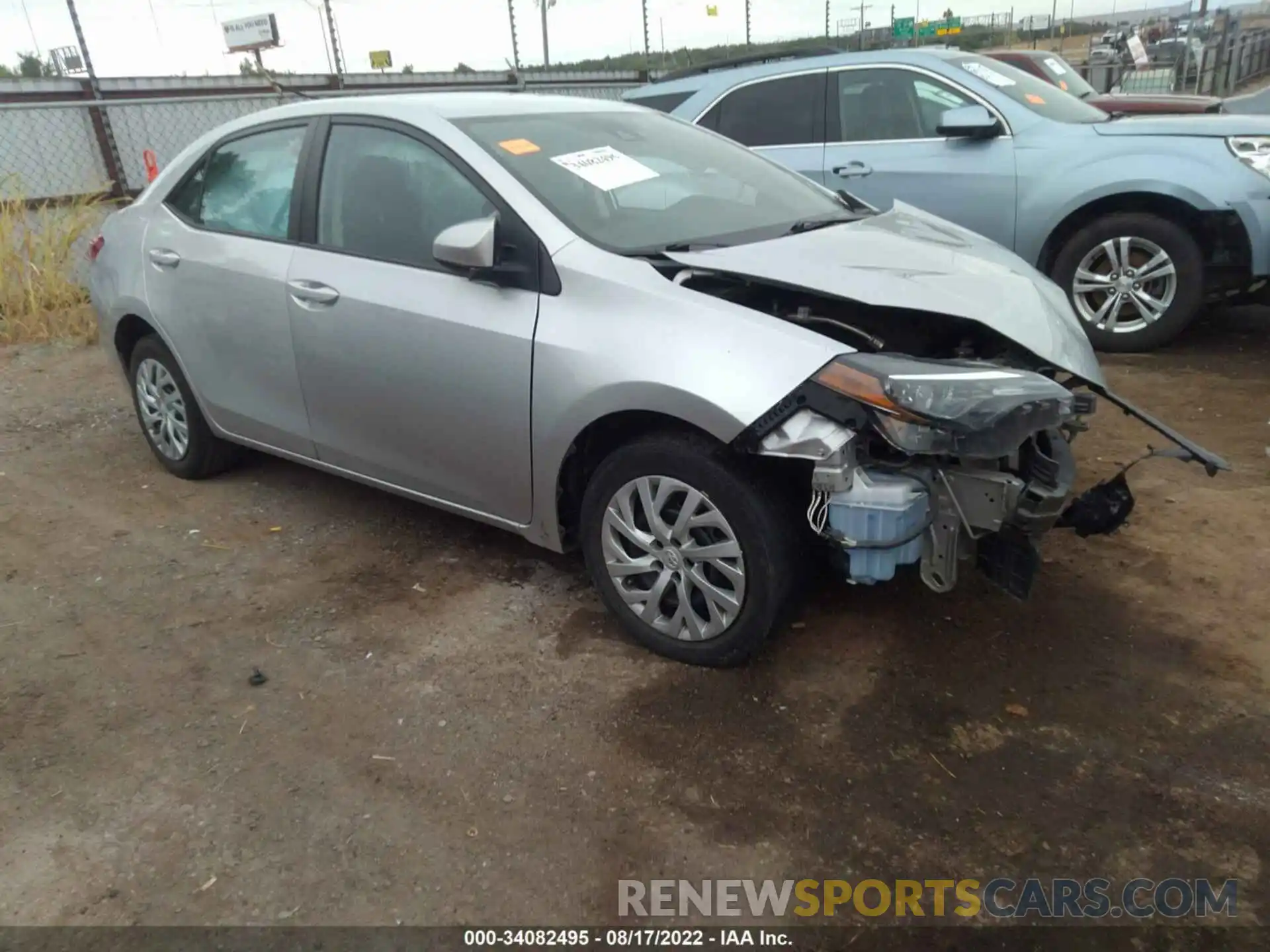 1 Photograph of a damaged car 5YFBURHE8KP912708 TOYOTA COROLLA 2019