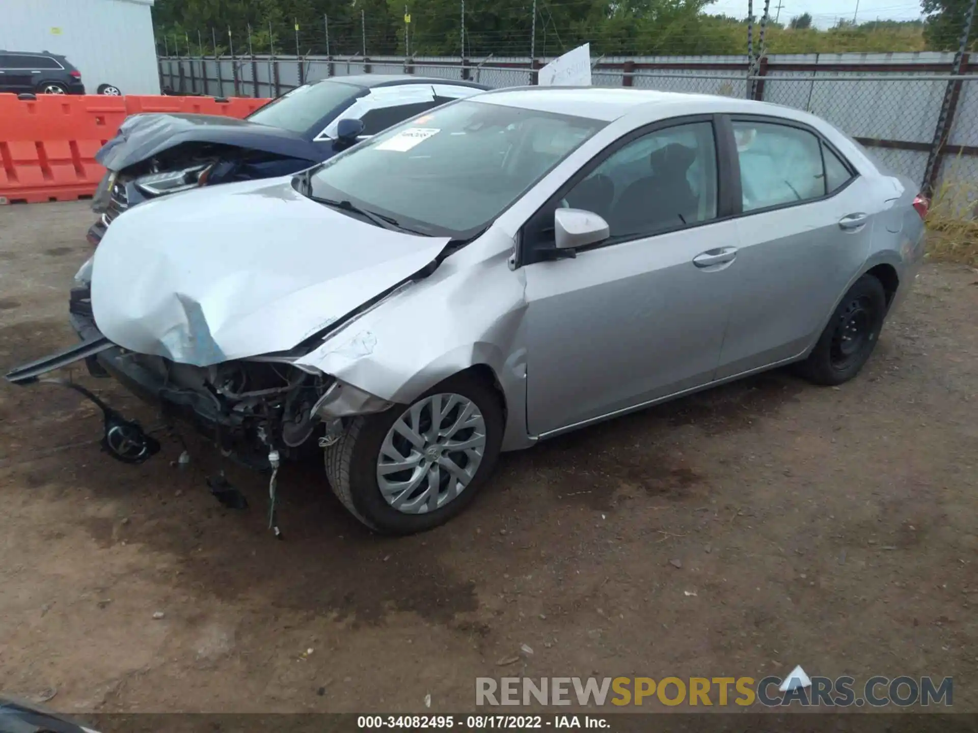 2 Photograph of a damaged car 5YFBURHE8KP912708 TOYOTA COROLLA 2019