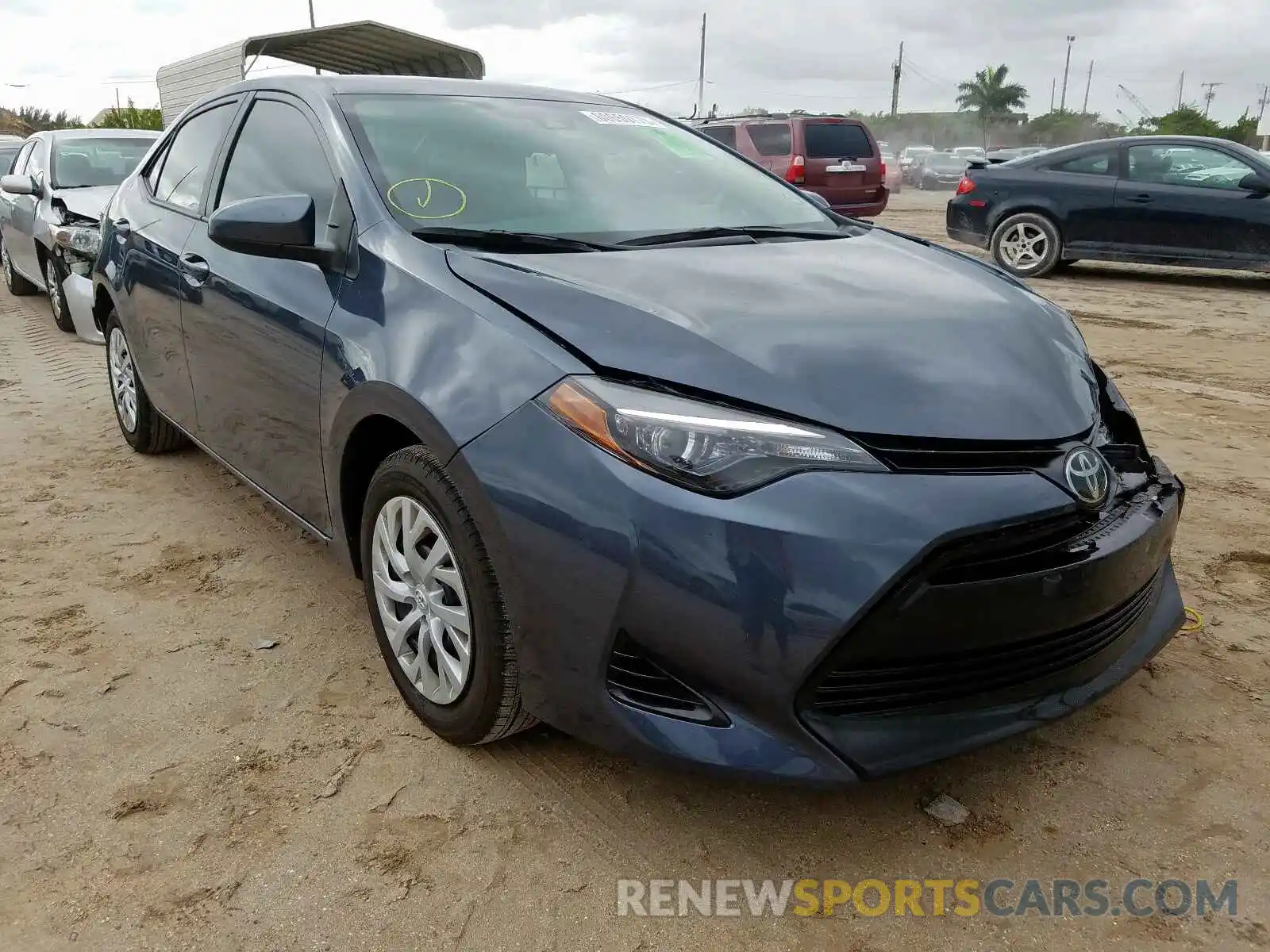 1 Photograph of a damaged car 5YFBURHE8KP913342 TOYOTA COROLLA 2019