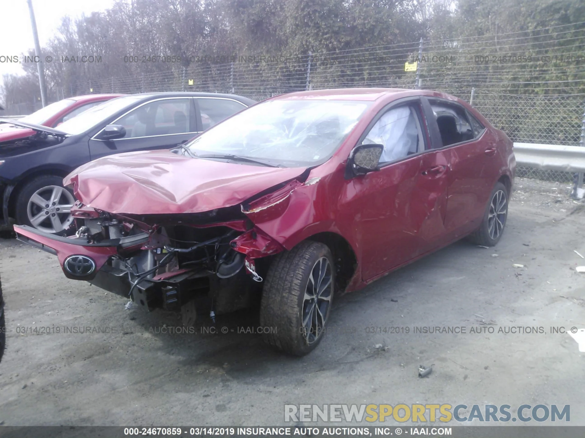 2 Photograph of a damaged car 5YFBURHE8KP913387 TOYOTA COROLLA 2019