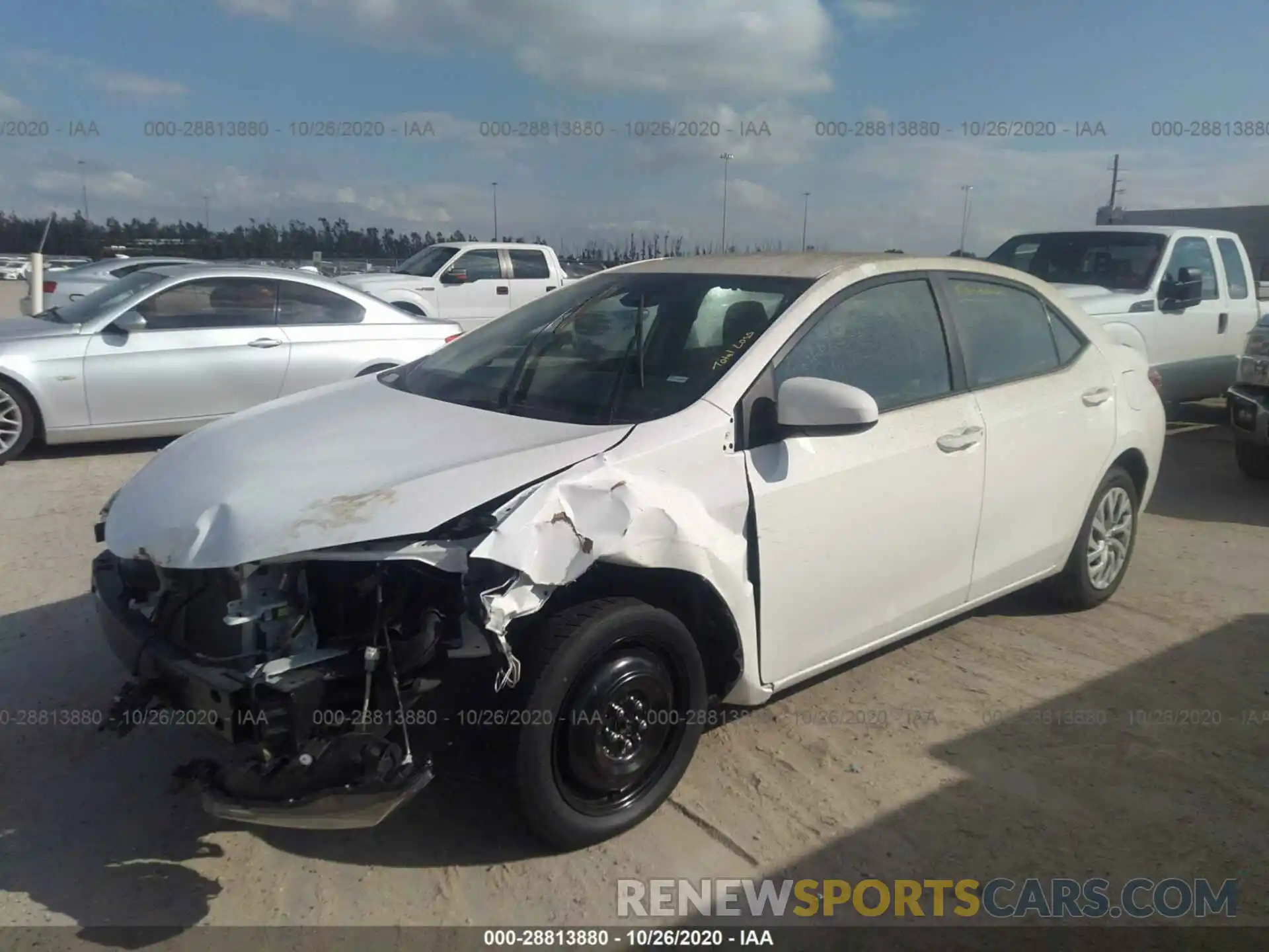 2 Photograph of a damaged car 5YFBURHE8KP914328 TOYOTA COROLLA 2019