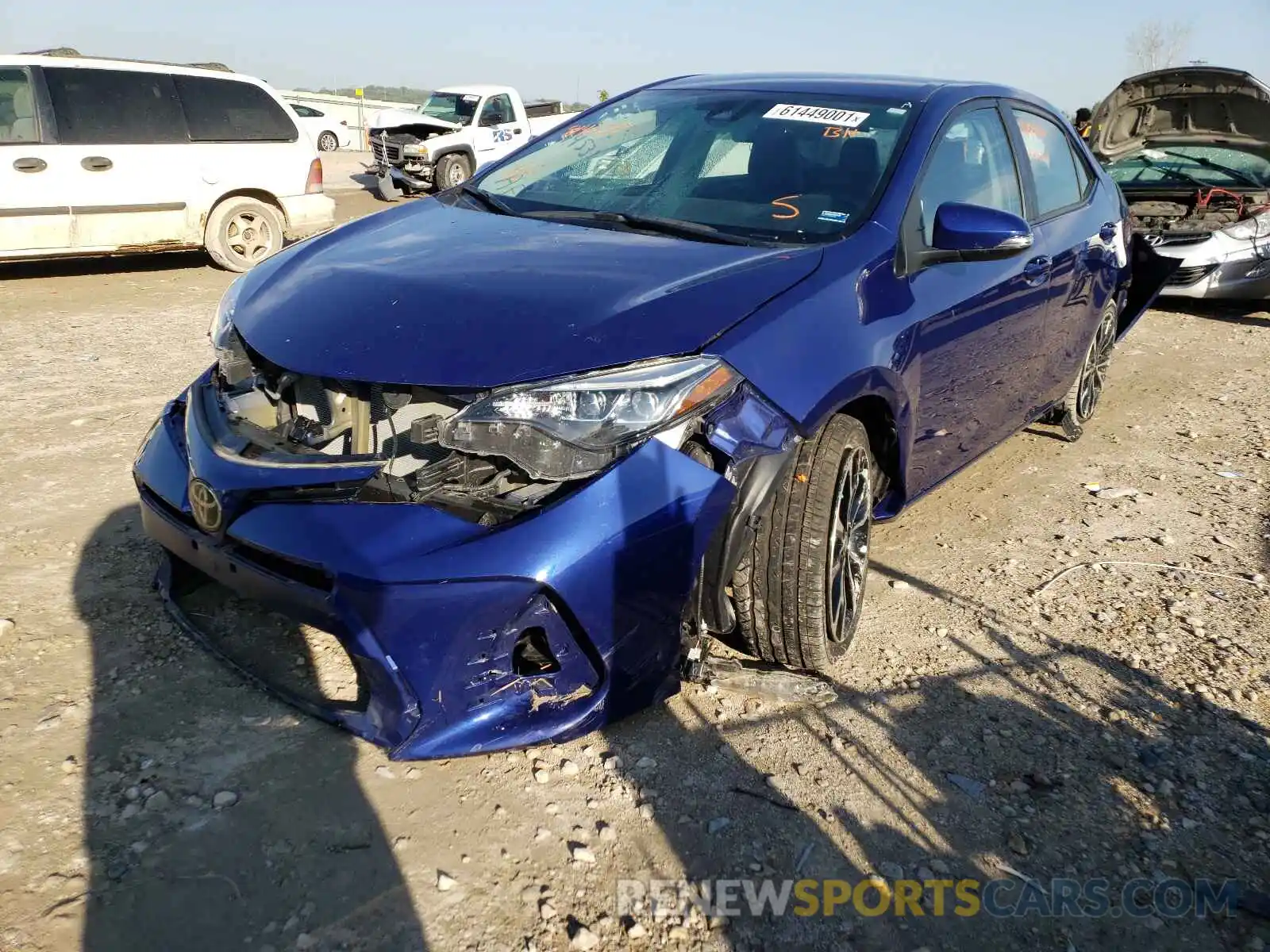 2 Photograph of a damaged car 5YFBURHE8KP914538 TOYOTA COROLLA 2019