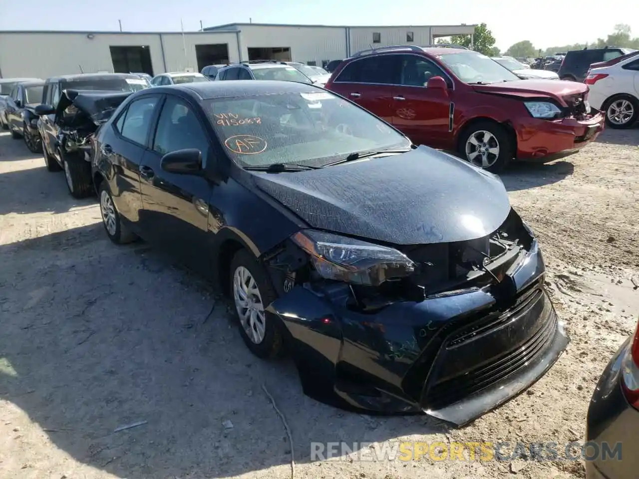 1 Photograph of a damaged car 5YFBURHE8KP915088 TOYOTA COROLLA 2019