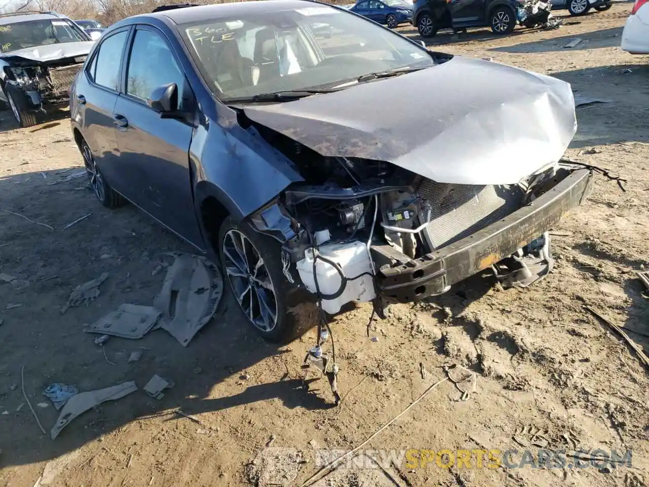 1 Photograph of a damaged car 5YFBURHE8KP915432 TOYOTA COROLLA 2019