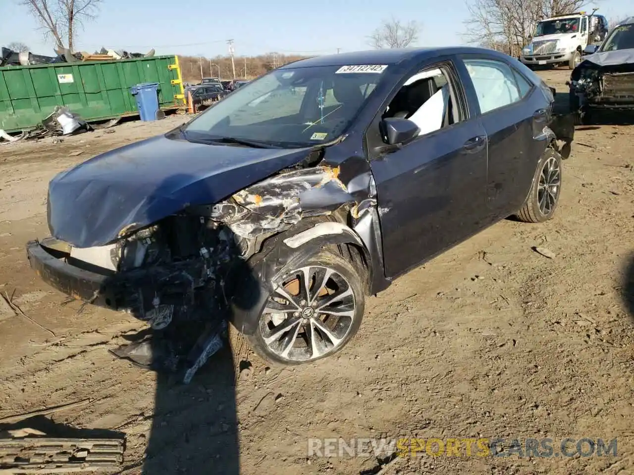 2 Photograph of a damaged car 5YFBURHE8KP915432 TOYOTA COROLLA 2019