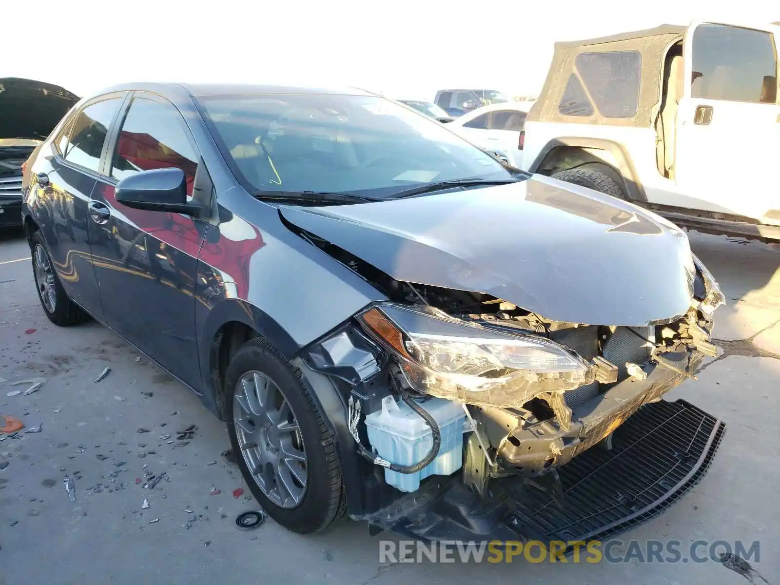 1 Photograph of a damaged car 5YFBURHE8KP915883 TOYOTA COROLLA 2019