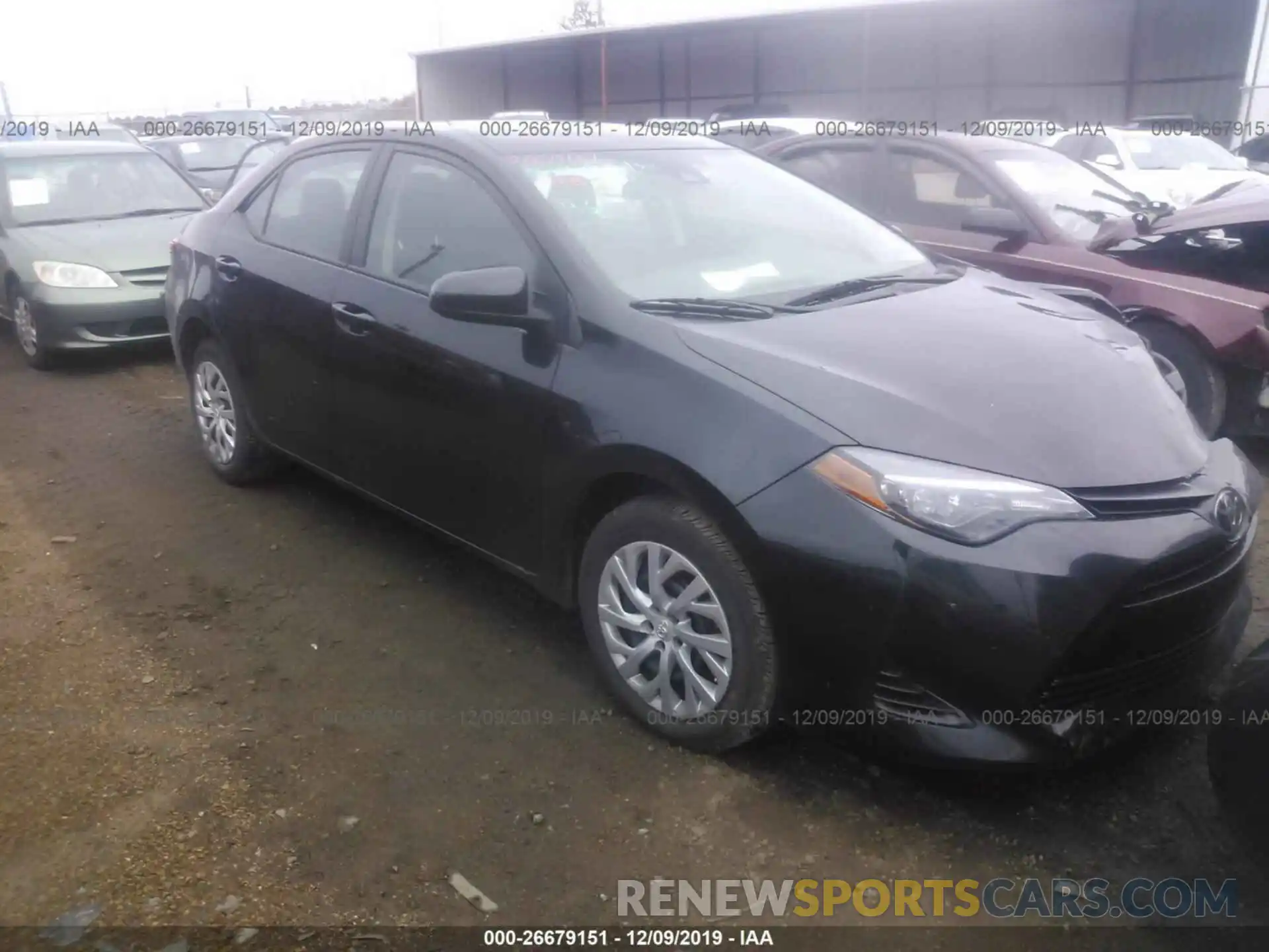 1 Photograph of a damaged car 5YFBURHE8KP916046 TOYOTA COROLLA 2019