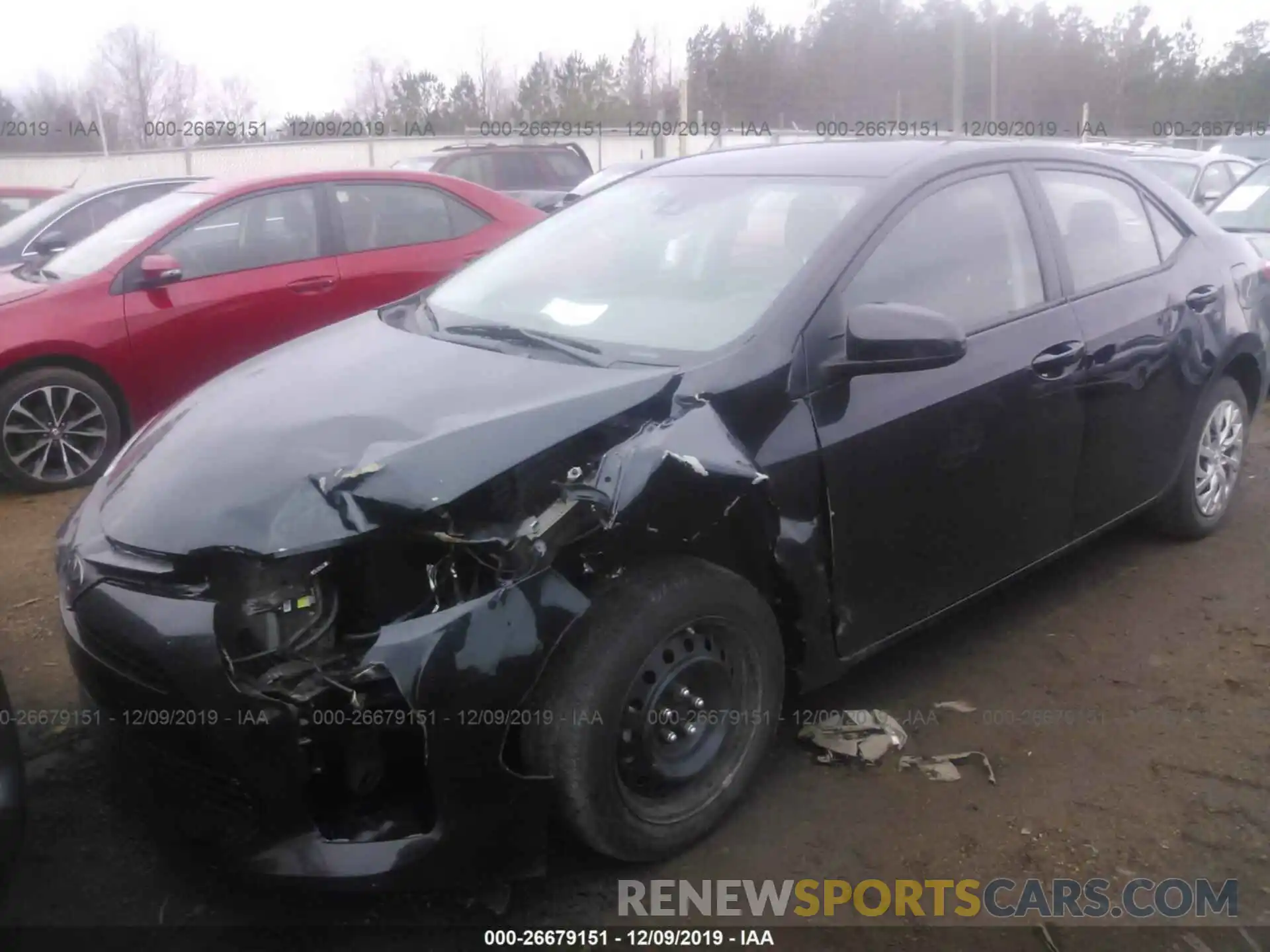 2 Photograph of a damaged car 5YFBURHE8KP916046 TOYOTA COROLLA 2019