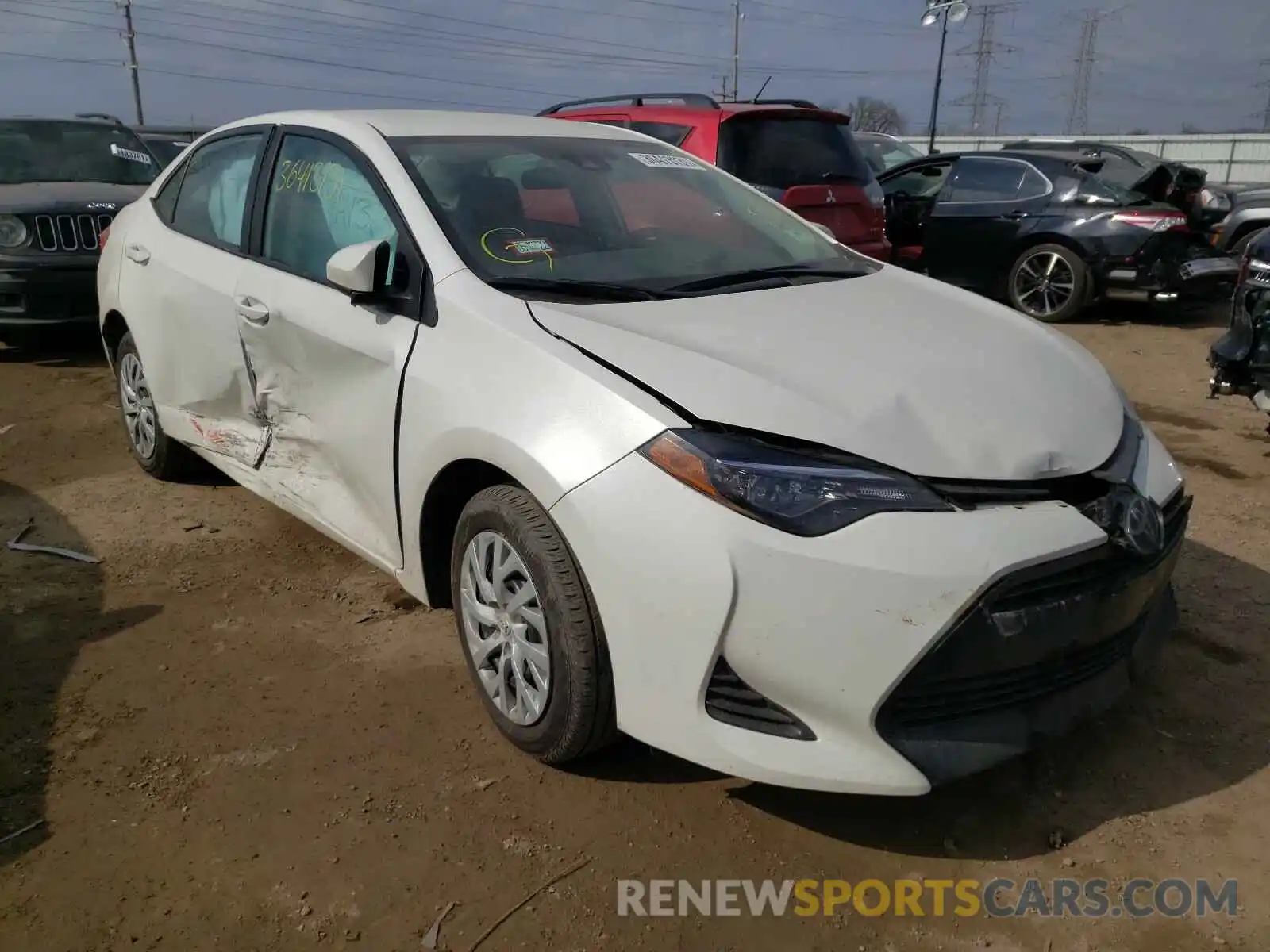 1 Photograph of a damaged car 5YFBURHE8KP916757 TOYOTA COROLLA 2019