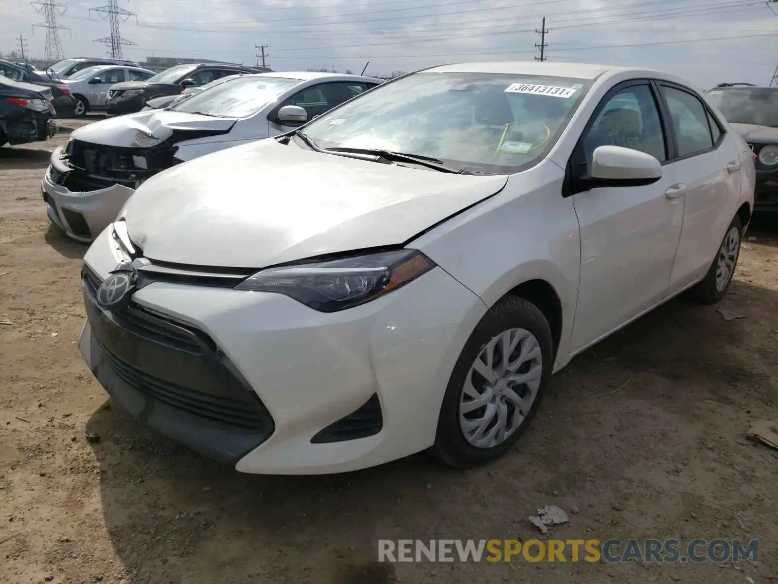 2 Photograph of a damaged car 5YFBURHE8KP916757 TOYOTA COROLLA 2019