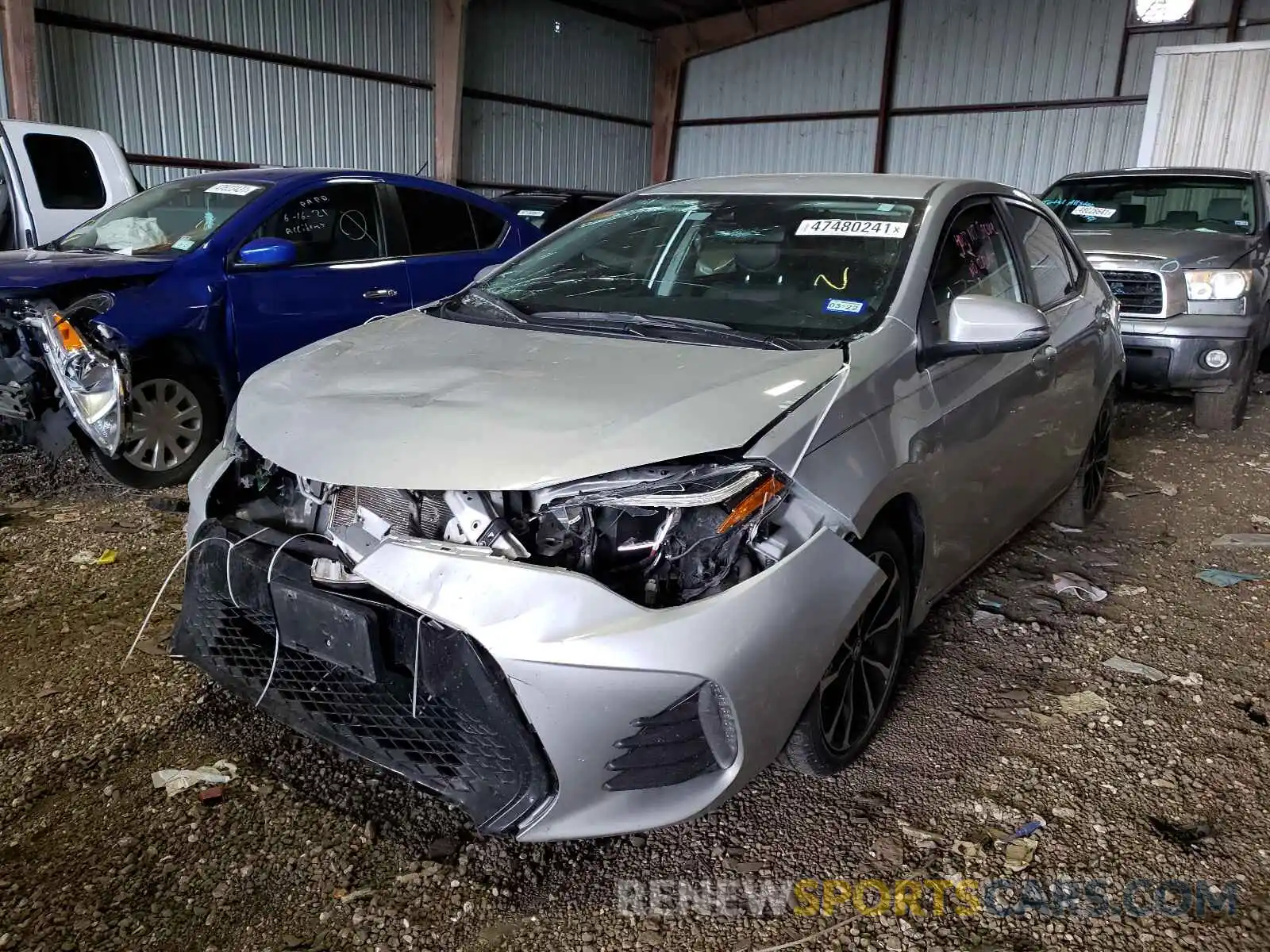 2 Photograph of a damaged car 5YFBURHE8KP916788 TOYOTA COROLLA 2019