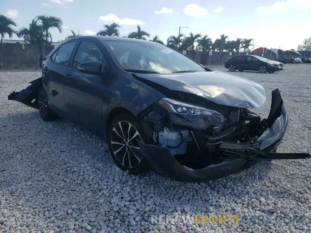 1 Photograph of a damaged car 5YFBURHE8KP917164 TOYOTA COROLLA 2019