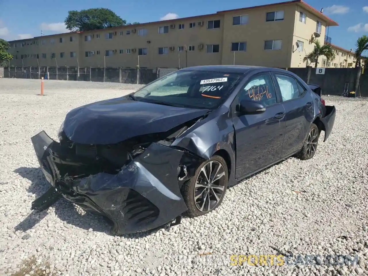 2 Photograph of a damaged car 5YFBURHE8KP917164 TOYOTA COROLLA 2019