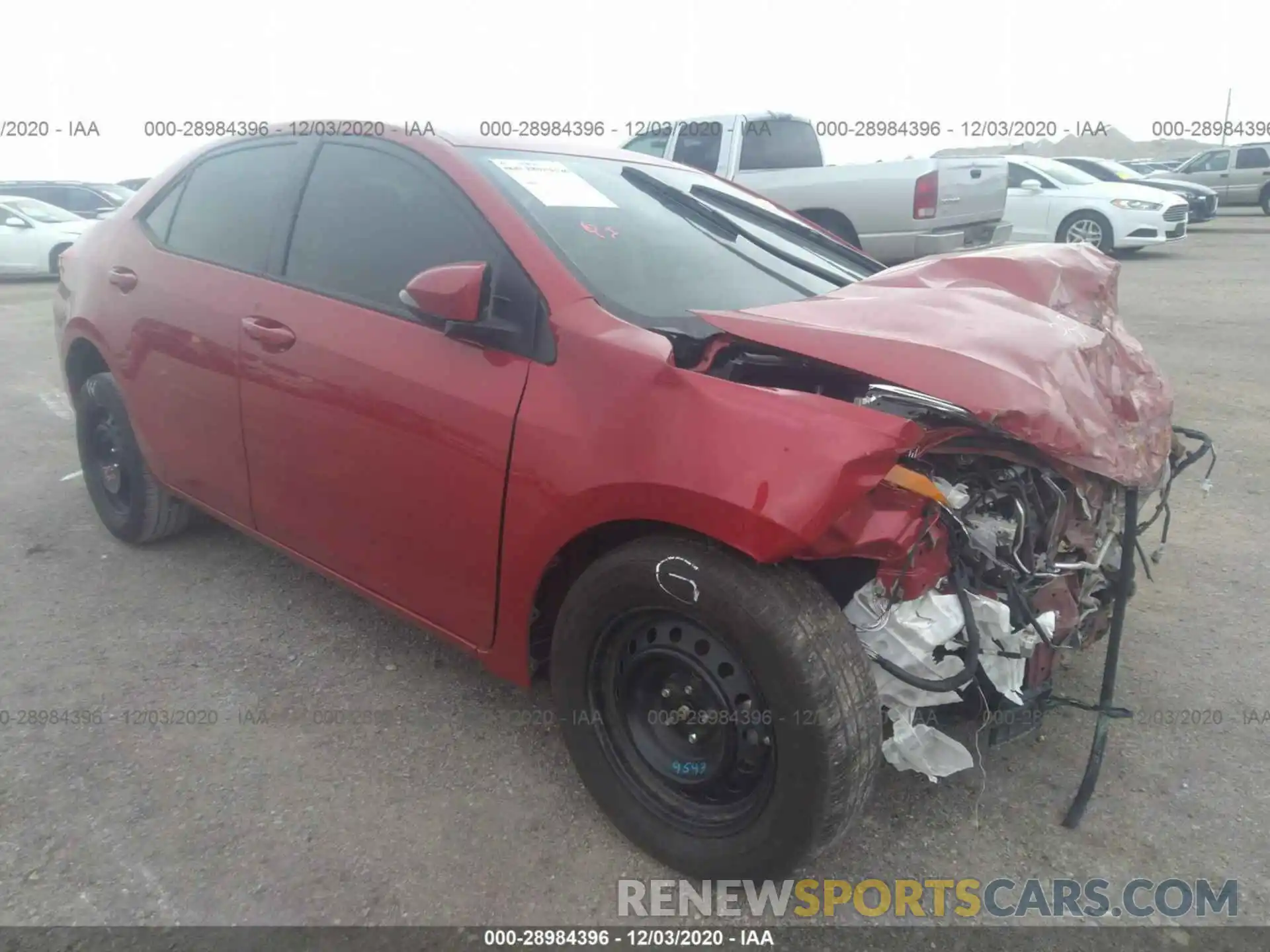 1 Photograph of a damaged car 5YFBURHE8KP917262 TOYOTA COROLLA 2019