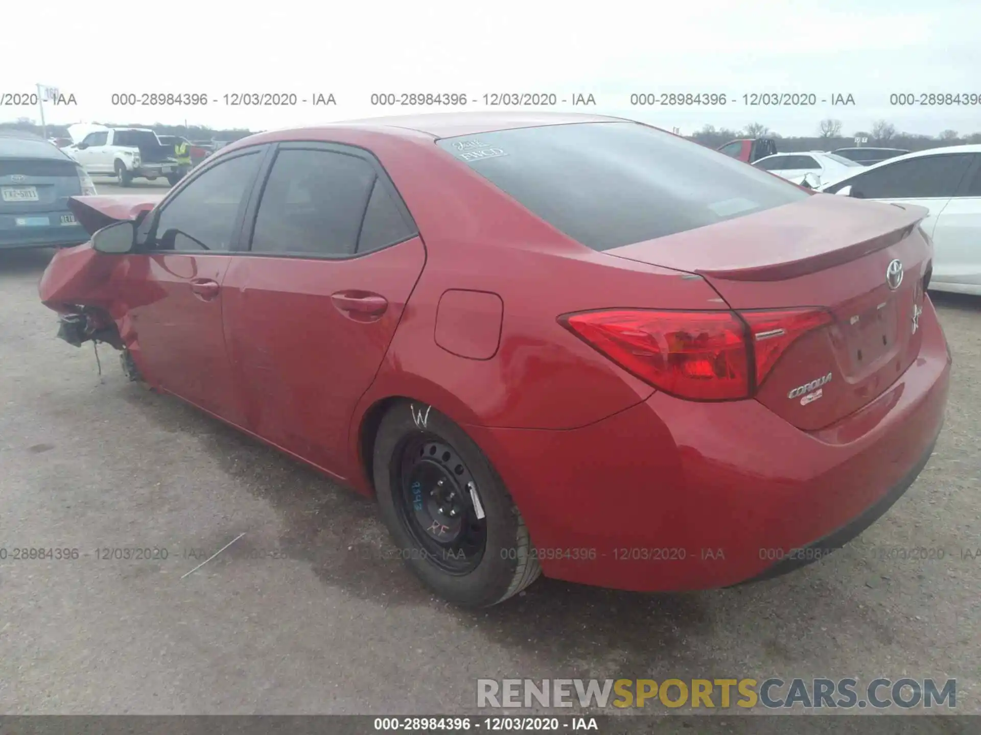 3 Photograph of a damaged car 5YFBURHE8KP917262 TOYOTA COROLLA 2019