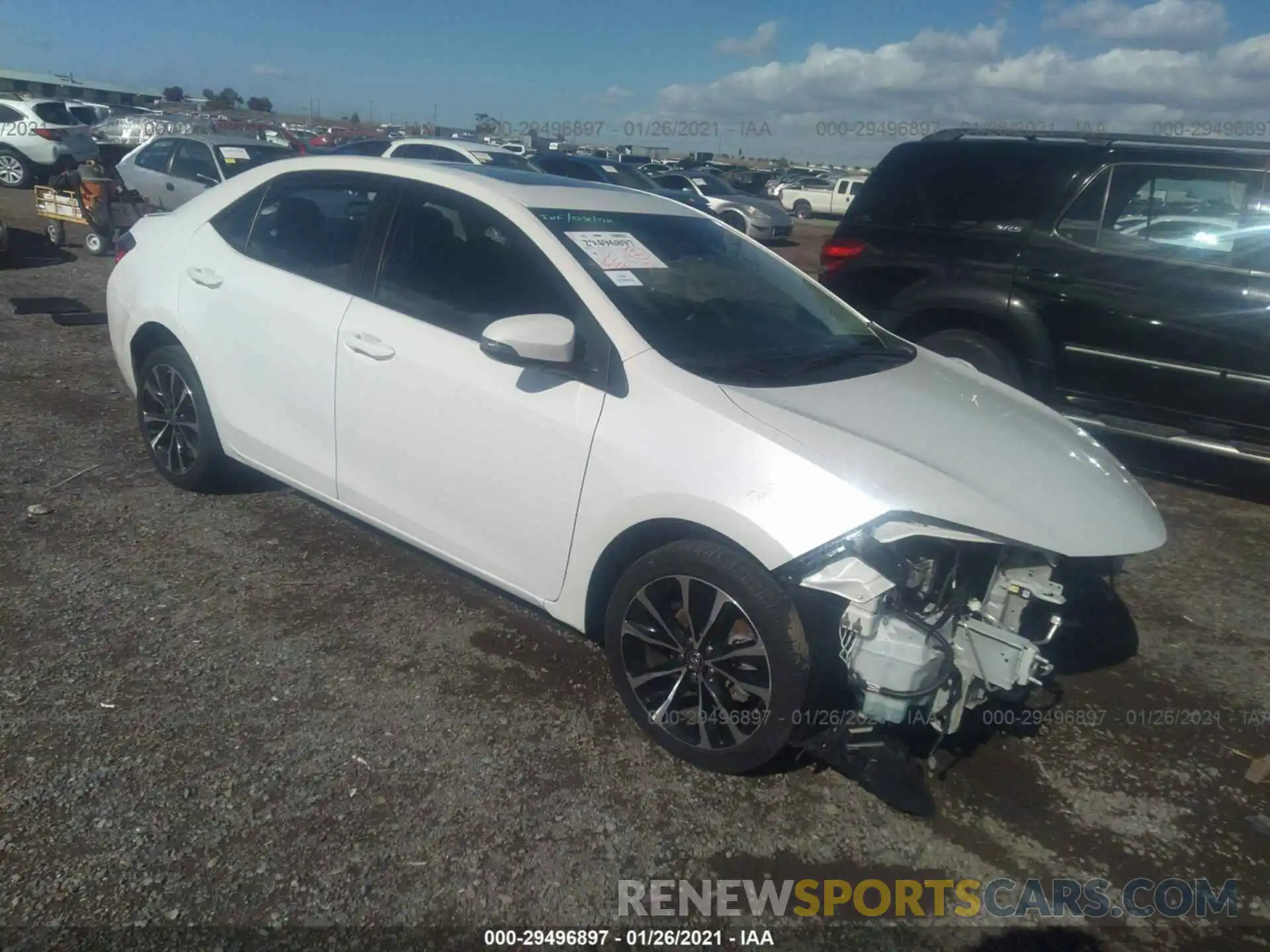 1 Photograph of a damaged car 5YFBURHE8KP917357 TOYOTA COROLLA 2019