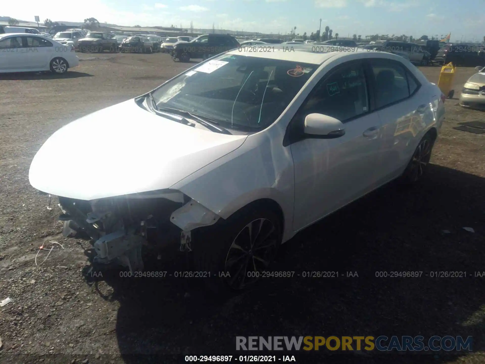 2 Photograph of a damaged car 5YFBURHE8KP917357 TOYOTA COROLLA 2019