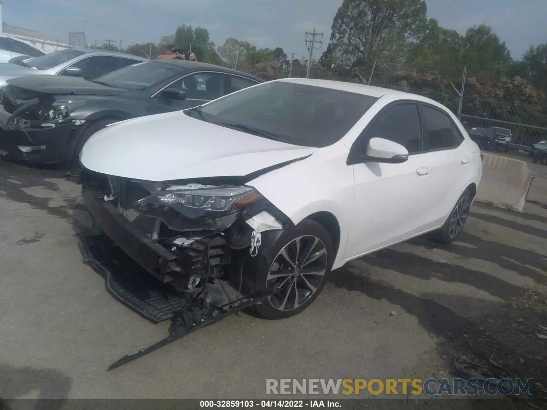 2 Photograph of a damaged car 5YFBURHE8KP917360 TOYOTA COROLLA 2019