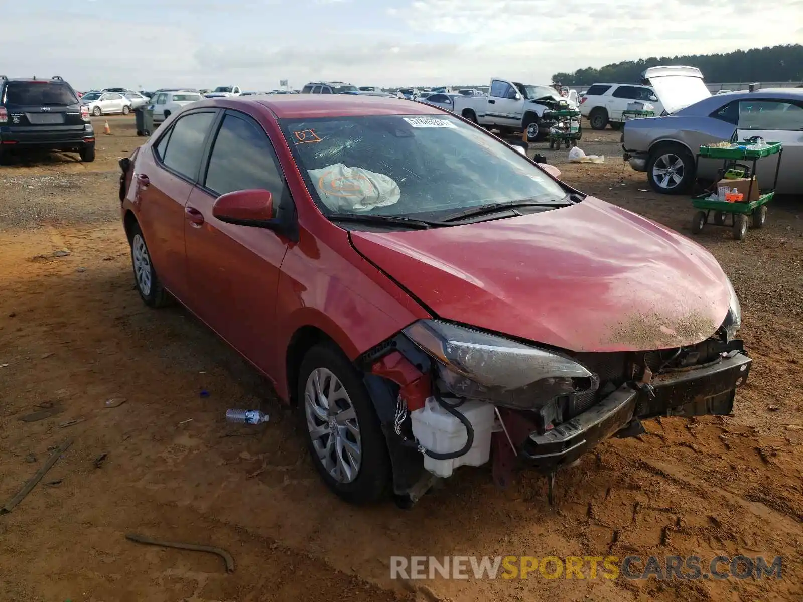 1 Photograph of a damaged car 5YFBURHE8KP917388 TOYOTA COROLLA 2019