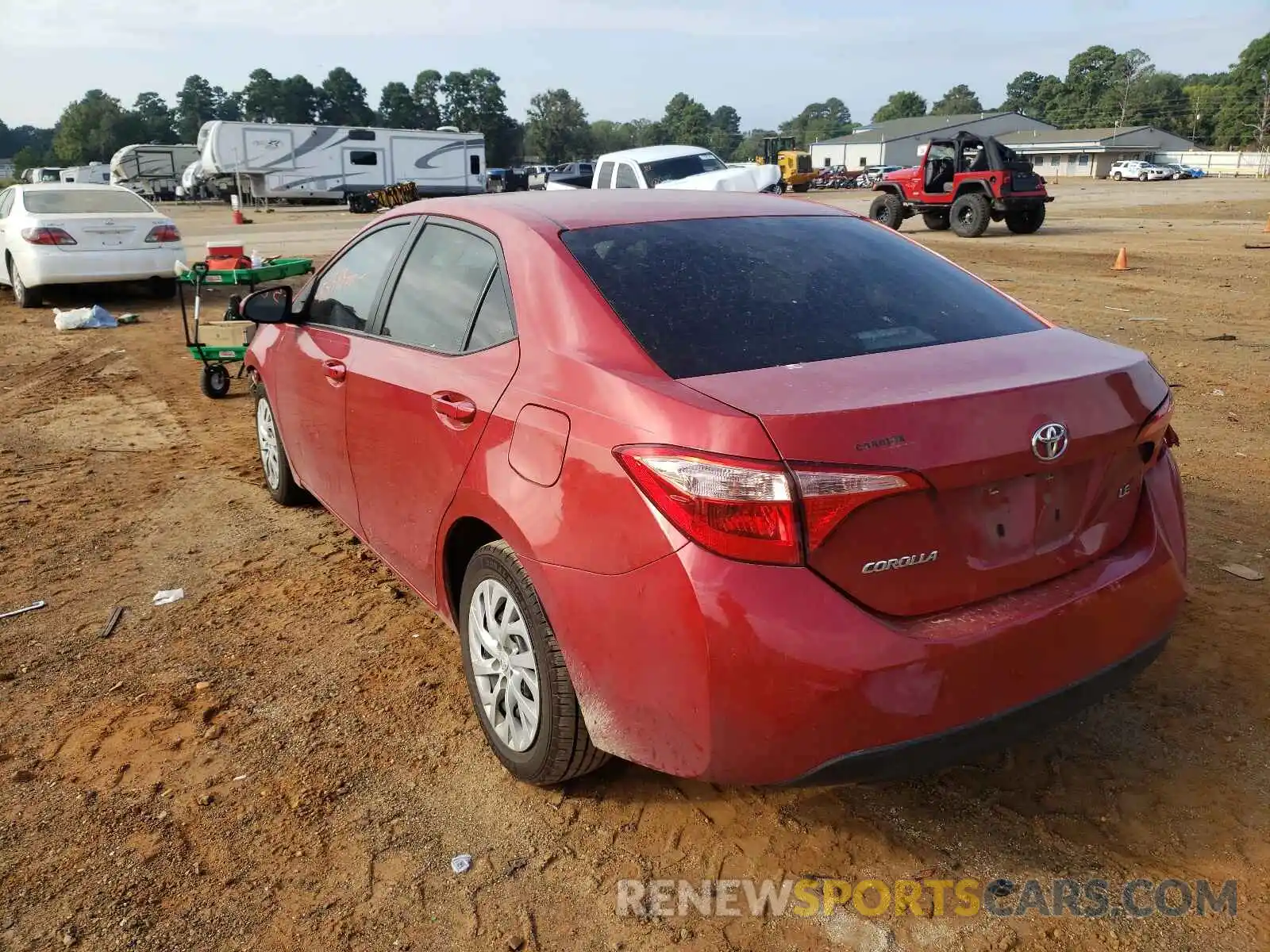 3 Photograph of a damaged car 5YFBURHE8KP917388 TOYOTA COROLLA 2019