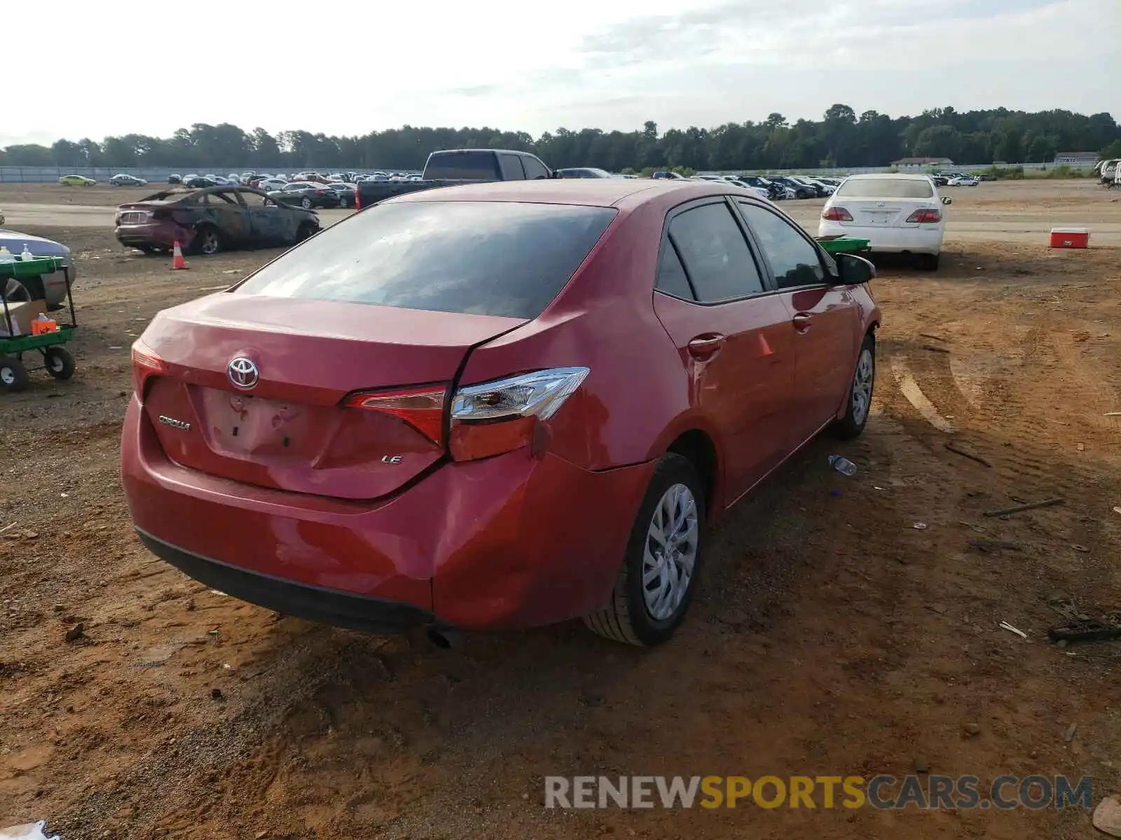 4 Photograph of a damaged car 5YFBURHE8KP917388 TOYOTA COROLLA 2019