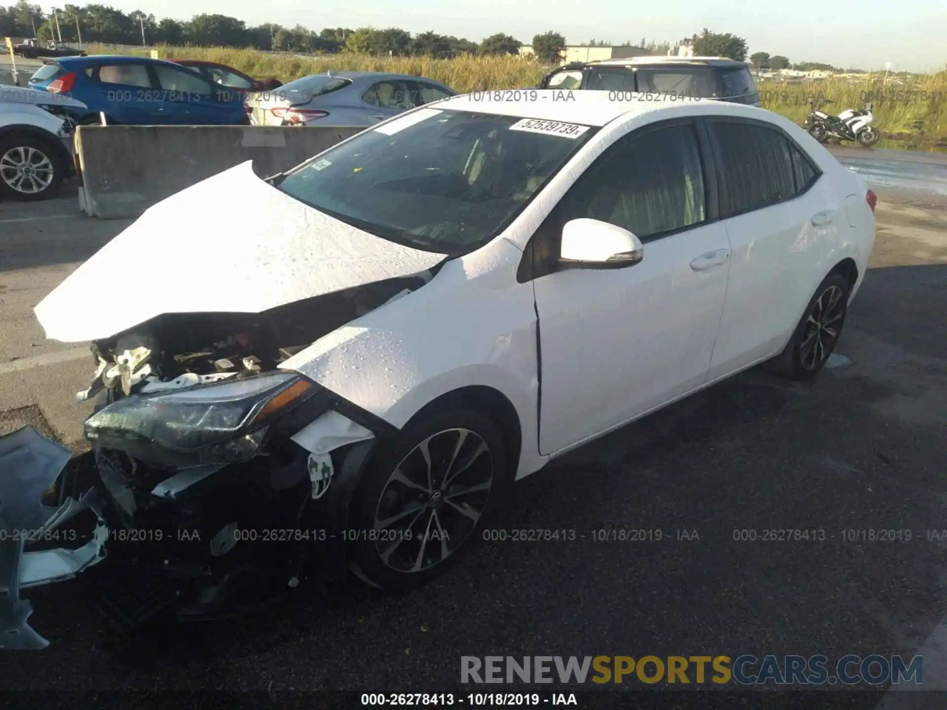 2 Photograph of a damaged car 5YFBURHE8KP917679 TOYOTA COROLLA 2019