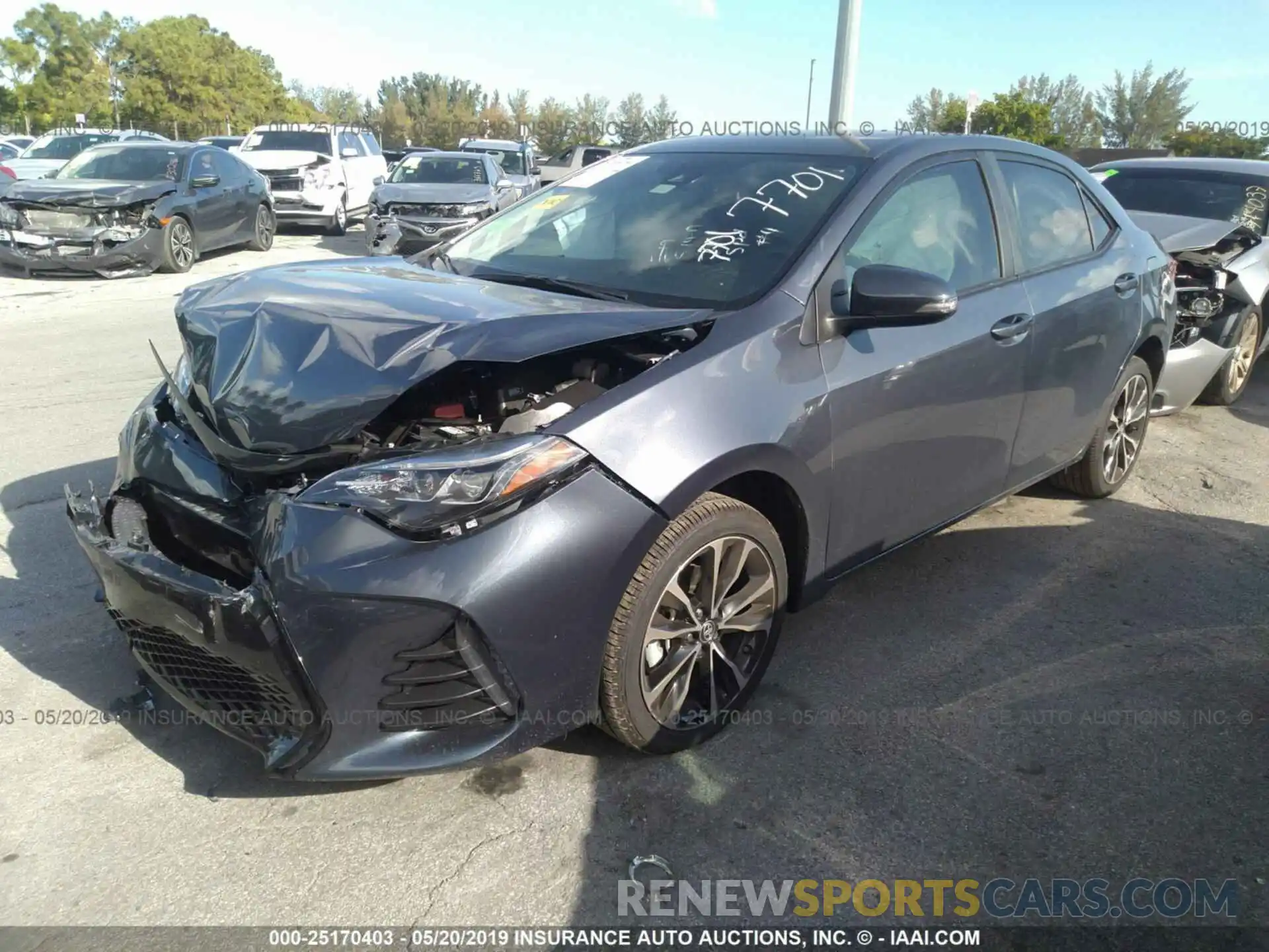 2 Photograph of a damaged car 5YFBURHE8KP917701 TOYOTA COROLLA 2019