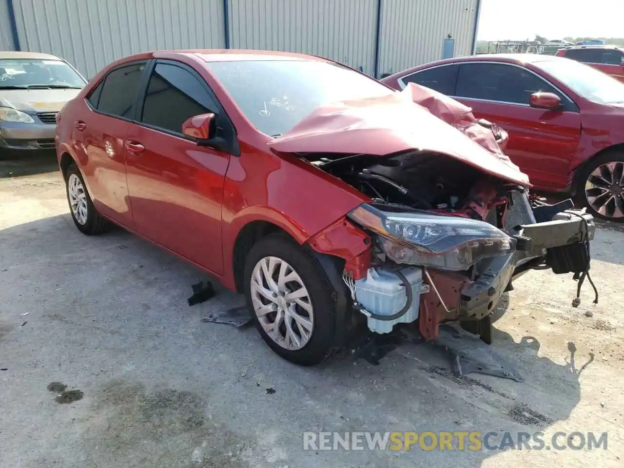 1 Photograph of a damaged car 5YFBURHE8KP918105 TOYOTA COROLLA 2019