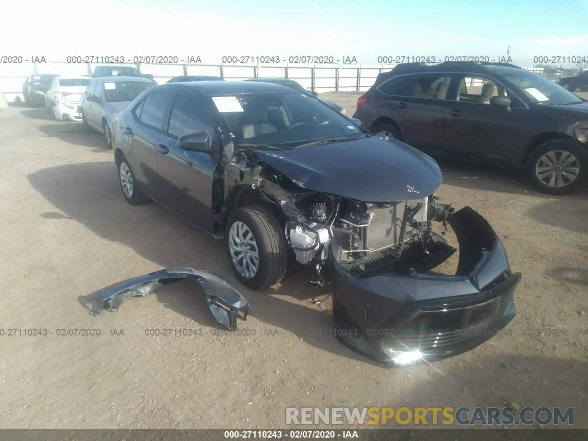 1 Photograph of a damaged car 5YFBURHE8KP918329 TOYOTA COROLLA 2019