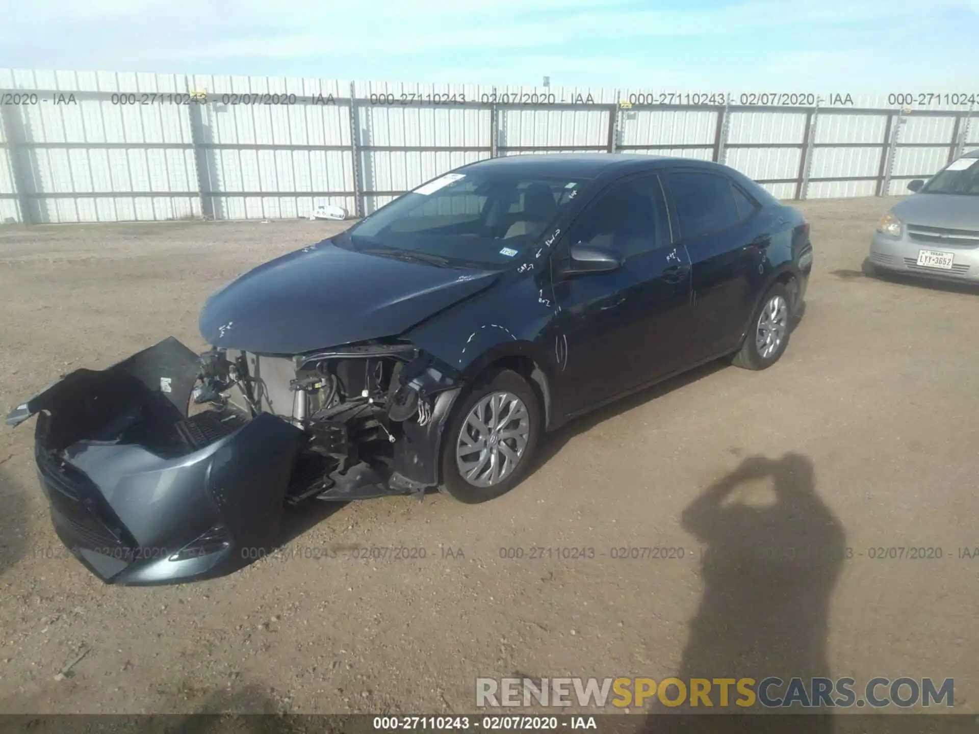 2 Photograph of a damaged car 5YFBURHE8KP918329 TOYOTA COROLLA 2019