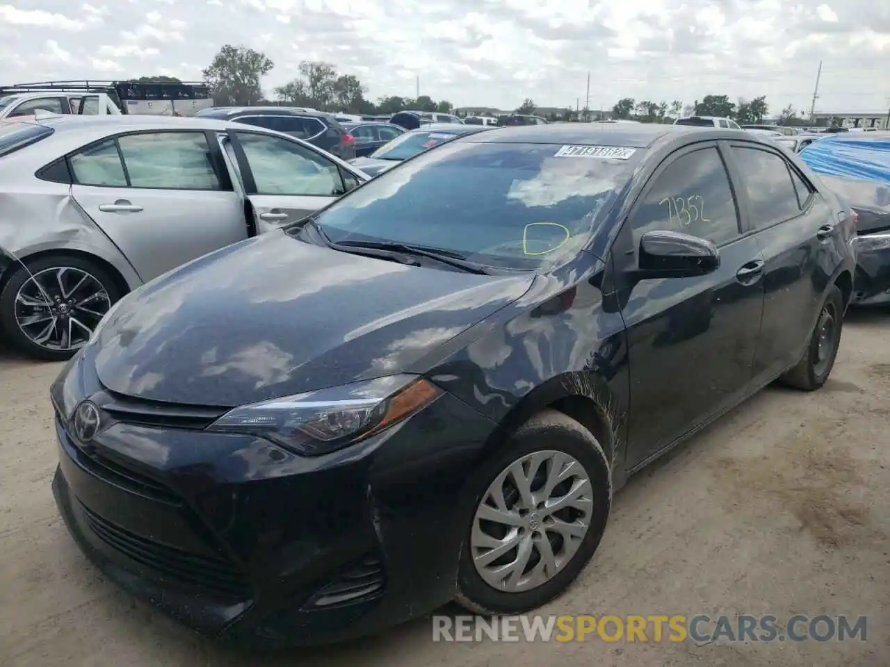 2 Photograph of a damaged car 5YFBURHE8KP918587 TOYOTA COROLLA 2019