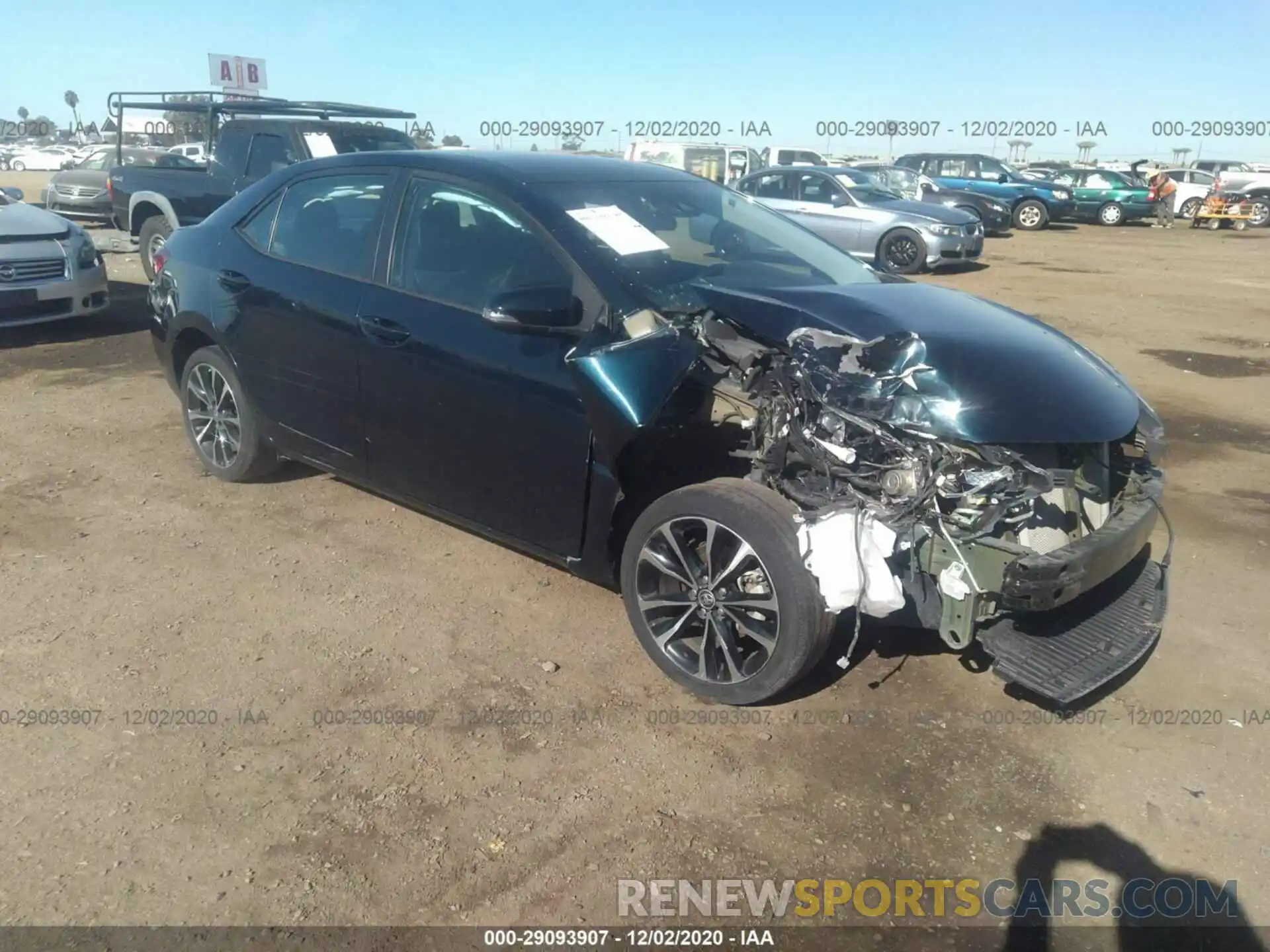 1 Photograph of a damaged car 5YFBURHE8KP918962 TOYOTA COROLLA 2019