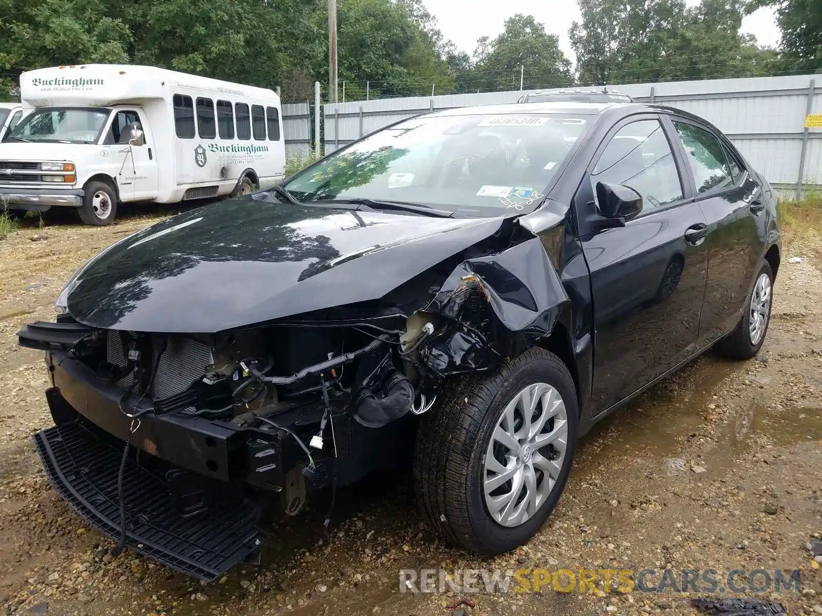 2 Photograph of a damaged car 5YFBURHE8KP919335 TOYOTA COROLLA 2019