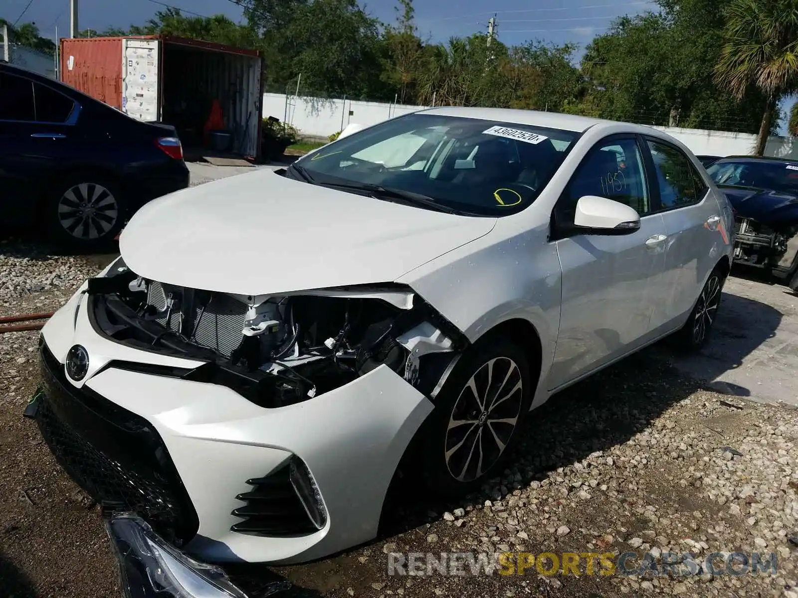 2 Photograph of a damaged car 5YFBURHE8KP920825 TOYOTA COROLLA 2019