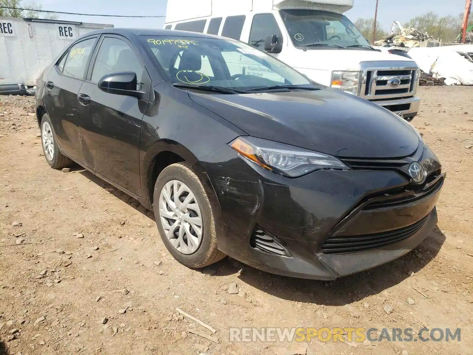 1 Photograph of a damaged car 5YFBURHE8KP921022 TOYOTA COROLLA 2019