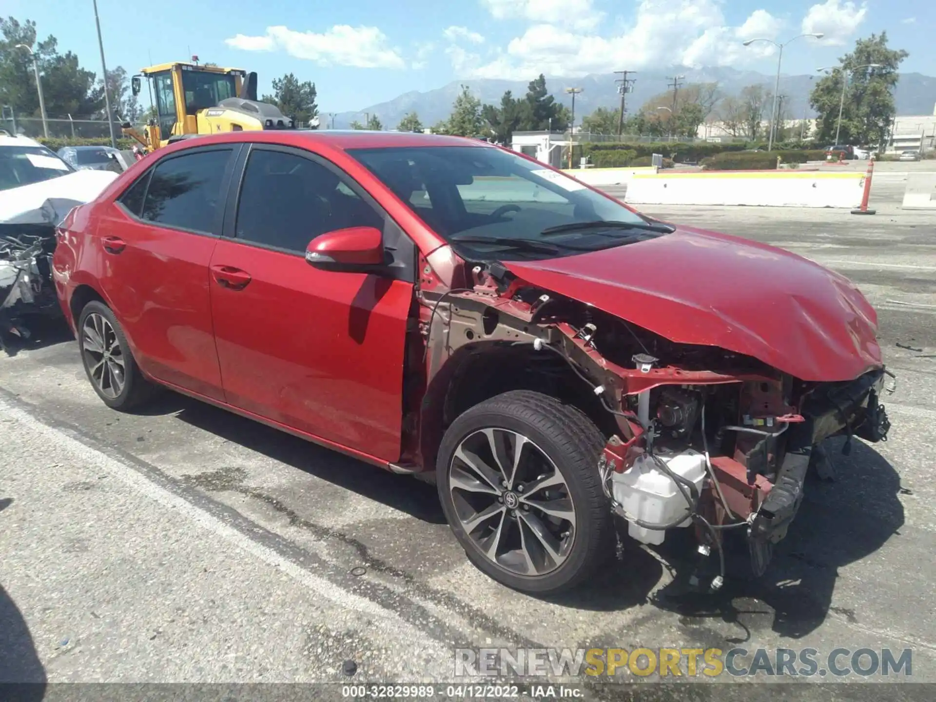 1 Photograph of a damaged car 5YFBURHE8KP921084 TOYOTA COROLLA 2019