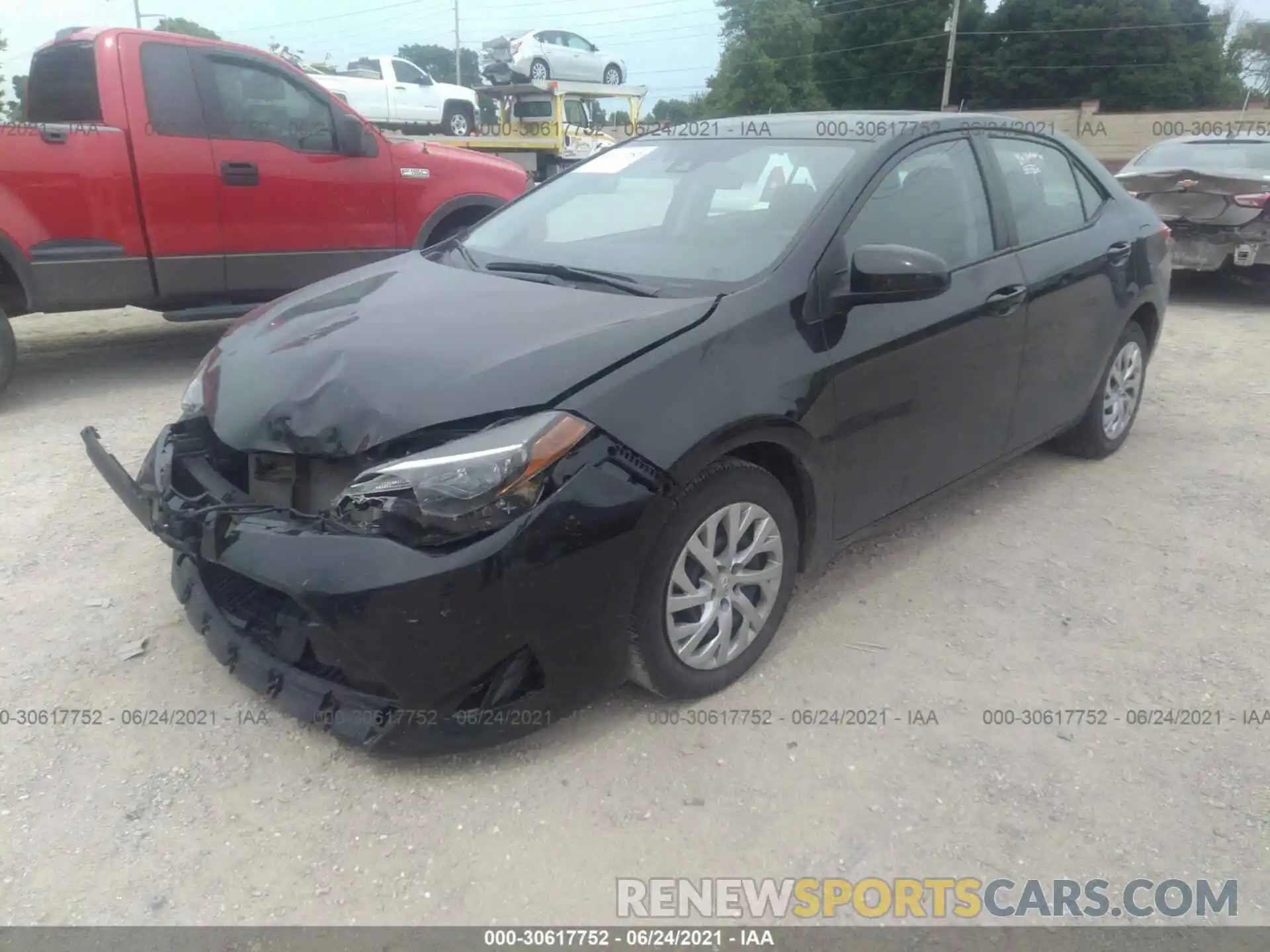 2 Photograph of a damaged car 5YFBURHE8KP921179 TOYOTA COROLLA 2019