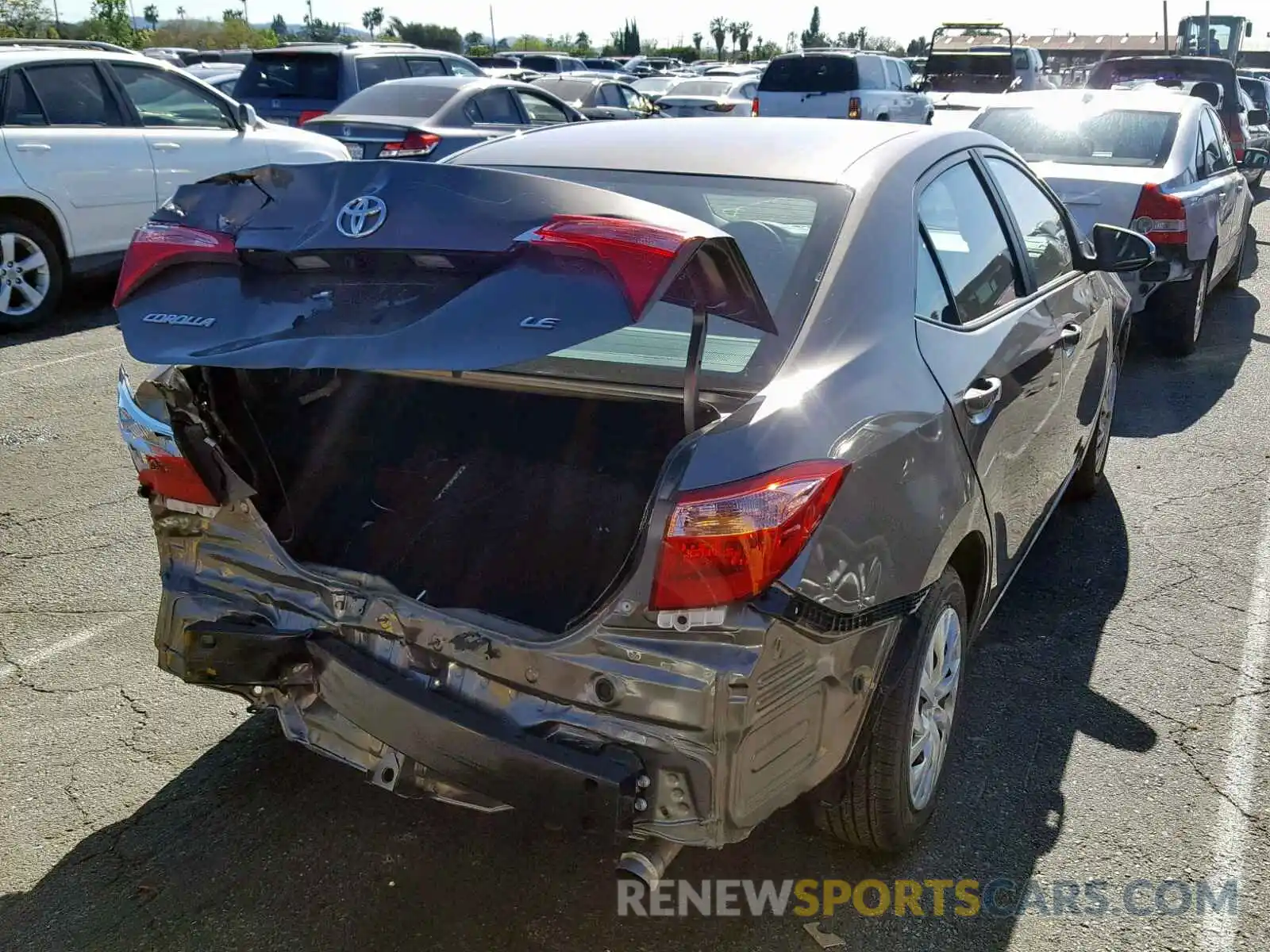 4 Photograph of a damaged car 5YFBURHE8KP921330 TOYOTA COROLLA 2019