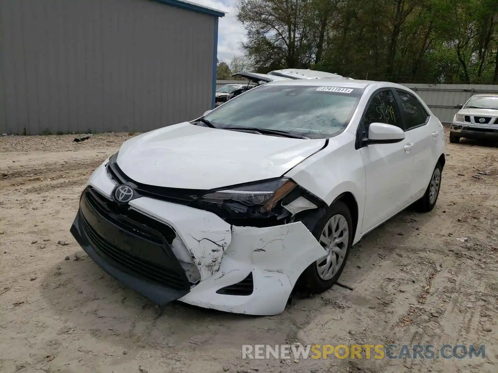 2 Photograph of a damaged car 5YFBURHE8KP921568 TOYOTA COROLLA 2019