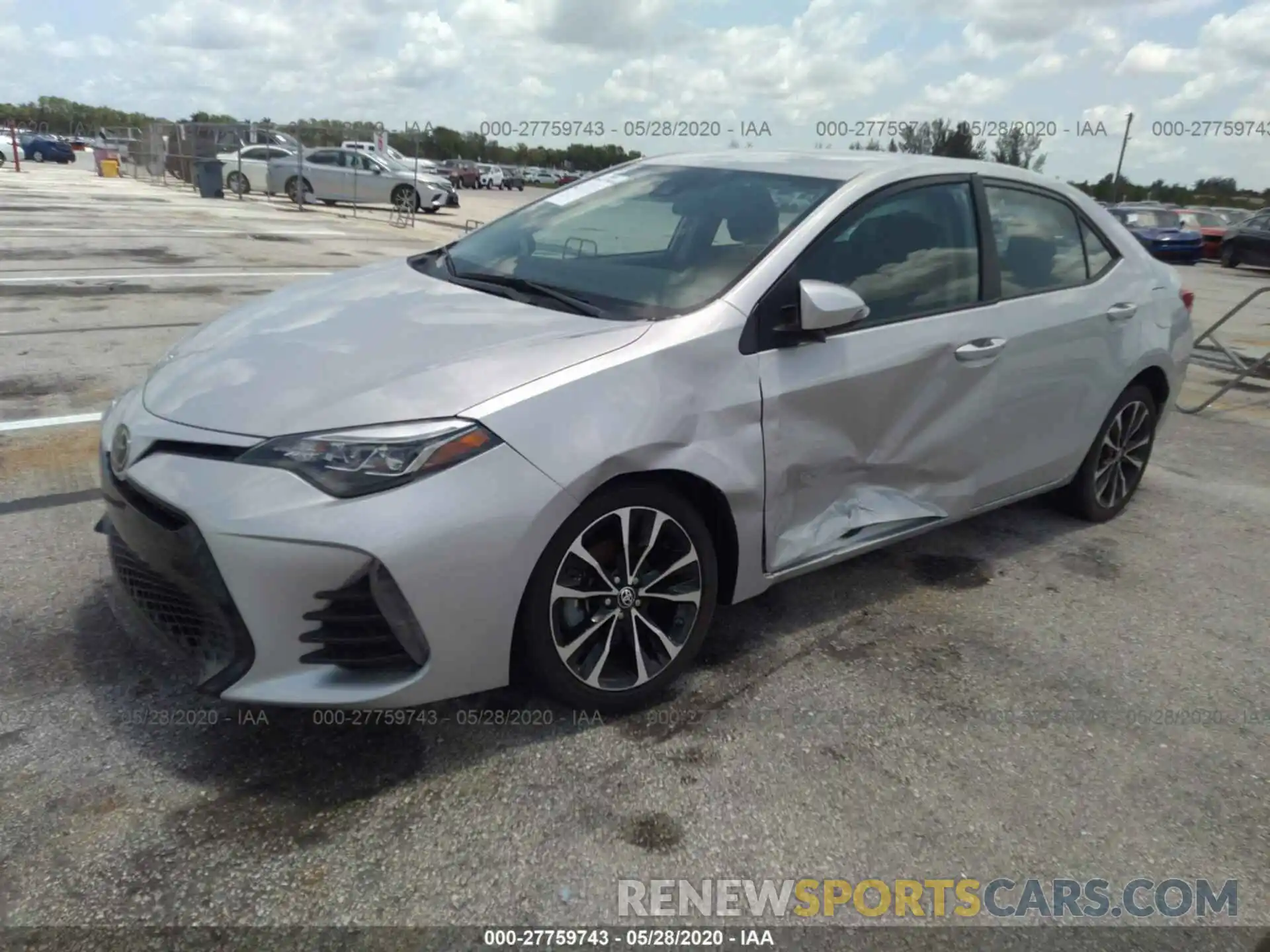 2 Photograph of a damaged car 5YFBURHE8KP921733 TOYOTA COROLLA 2019