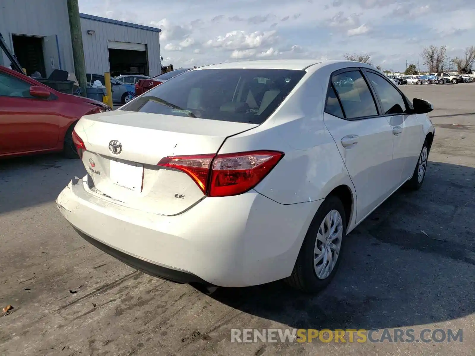 4 Photograph of a damaged car 5YFBURHE8KP922395 TOYOTA COROLLA 2019