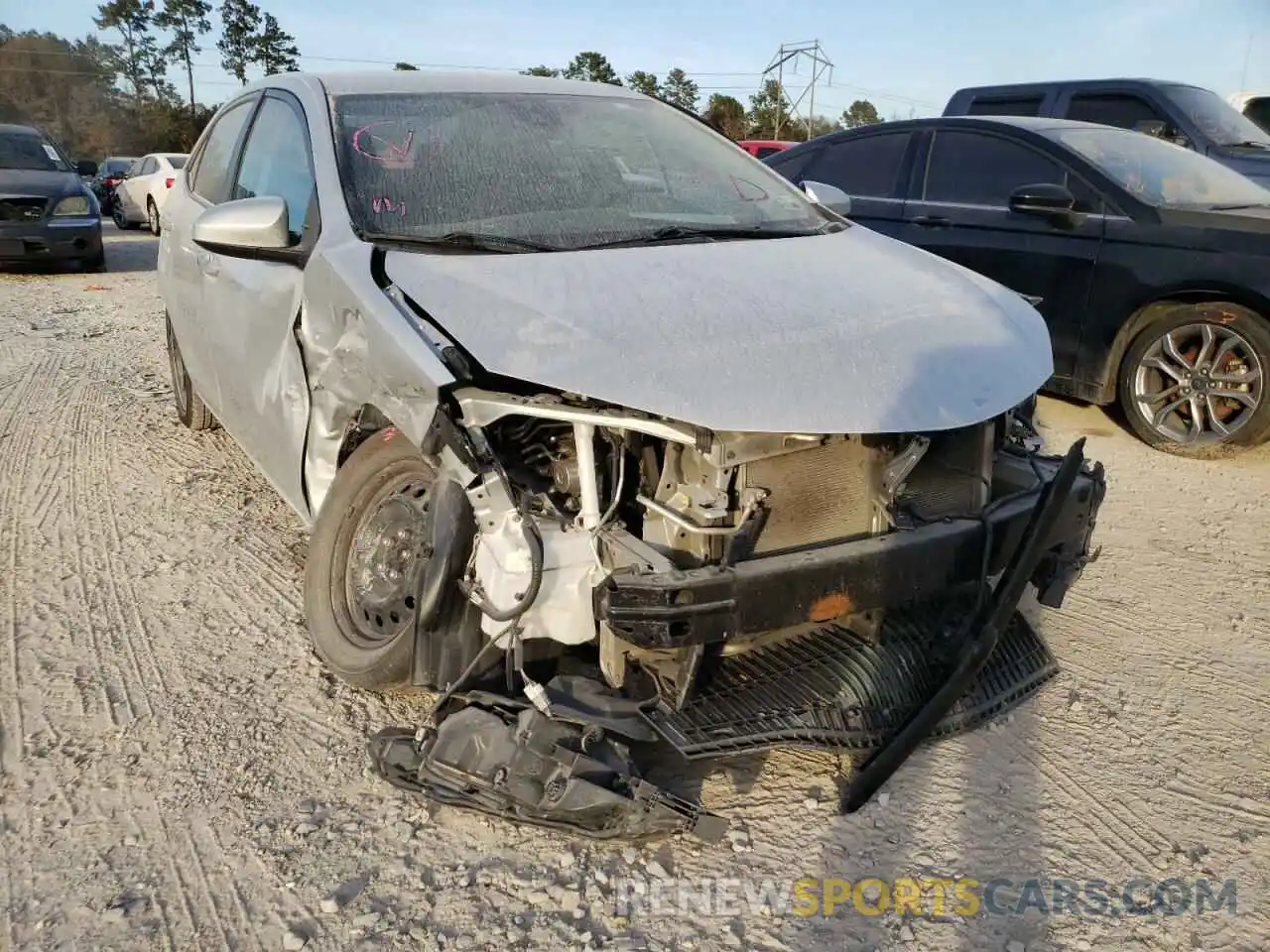 1 Photograph of a damaged car 5YFBURHE8KP922476 TOYOTA COROLLA 2019