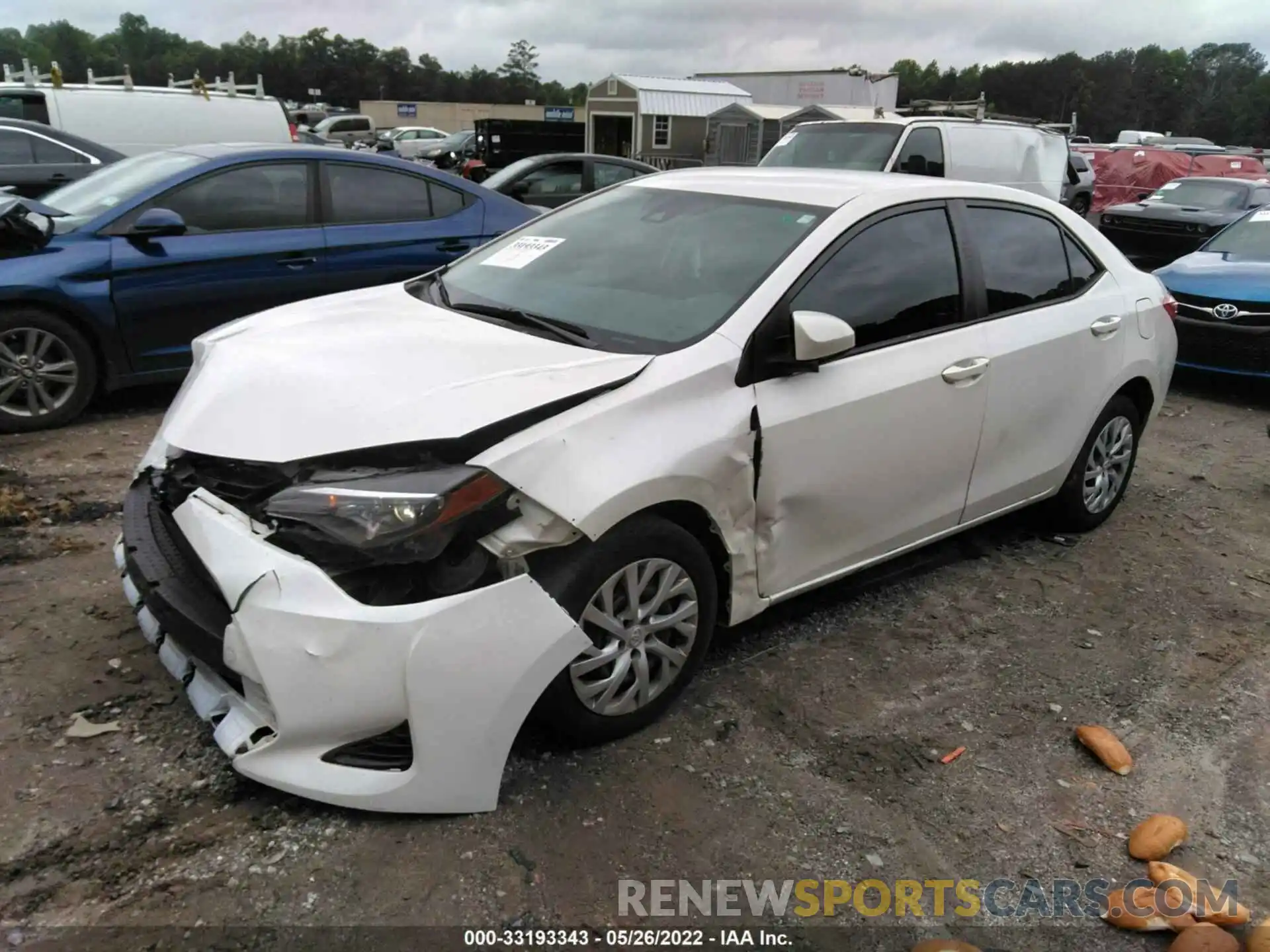 2 Photograph of a damaged car 5YFBURHE8KP923286 TOYOTA COROLLA 2019