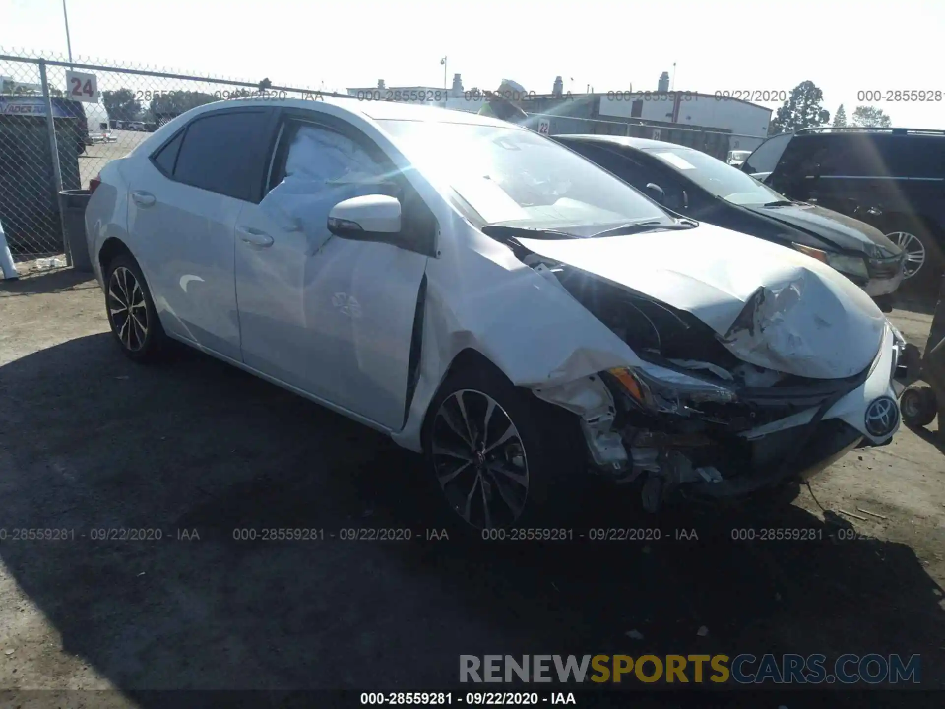 1 Photograph of a damaged car 5YFBURHE8KP924499 TOYOTA COROLLA 2019