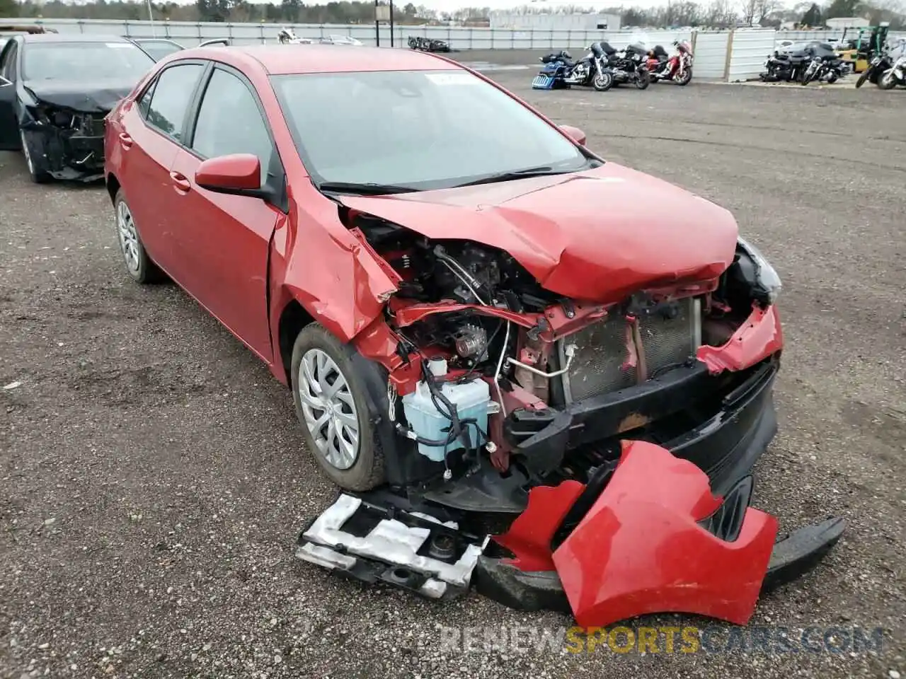 1 Photograph of a damaged car 5YFBURHE8KP924938 TOYOTA COROLLA 2019