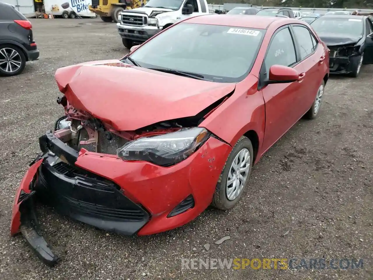 2 Photograph of a damaged car 5YFBURHE8KP924938 TOYOTA COROLLA 2019