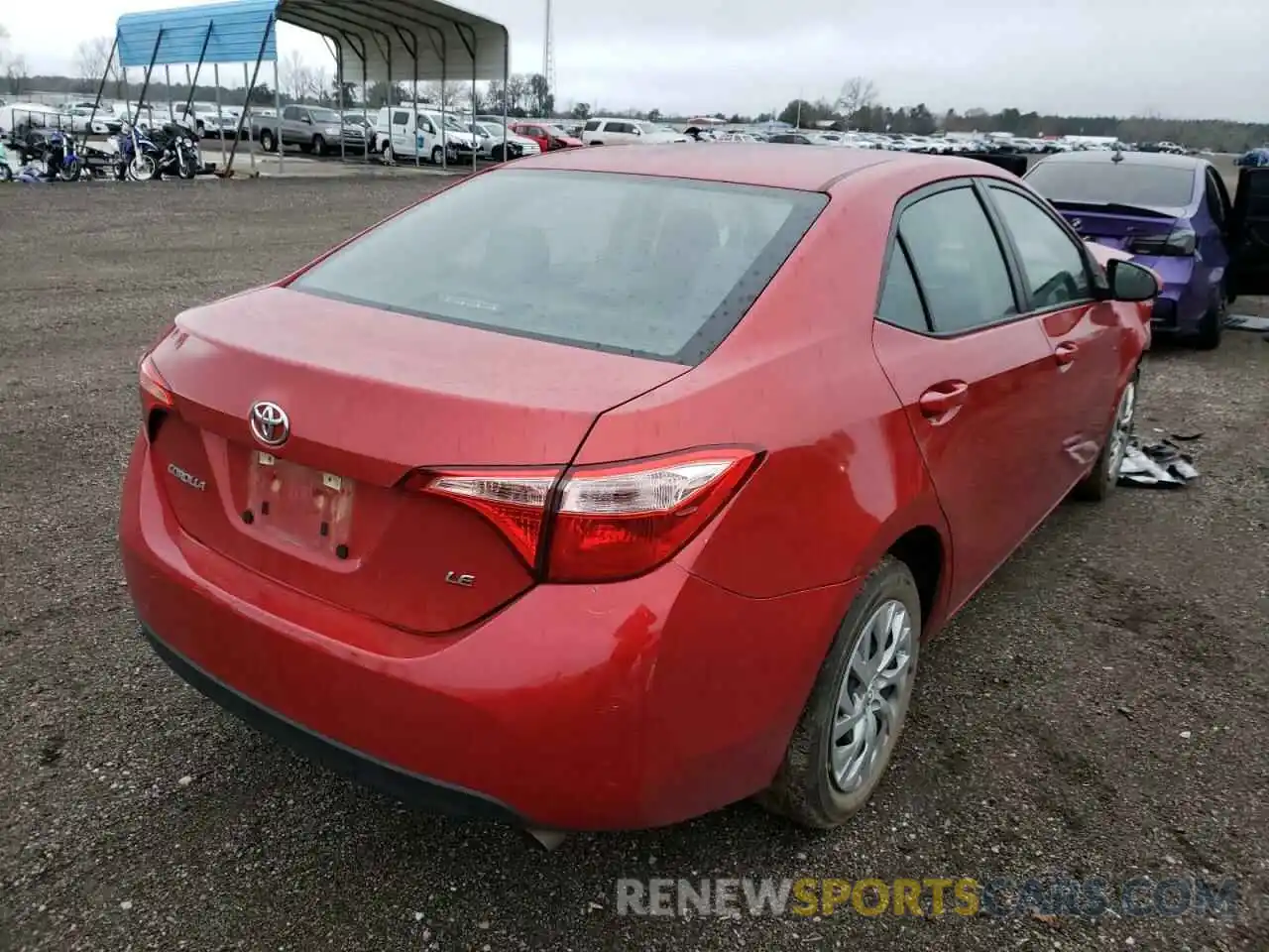 4 Photograph of a damaged car 5YFBURHE8KP924938 TOYOTA COROLLA 2019