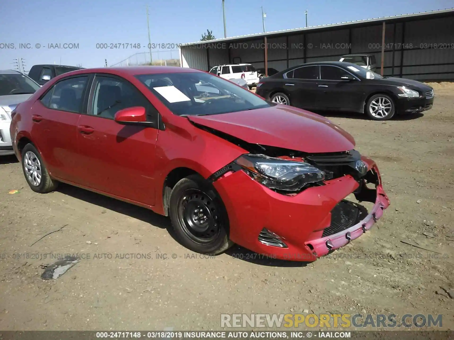 1 Photograph of a damaged car 5YFBURHE8KP925586 TOYOTA COROLLA 2019